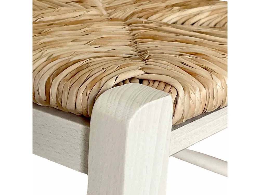 Tabouret haut en bois blanc 73 cm Style rustique pour la maison et le bar