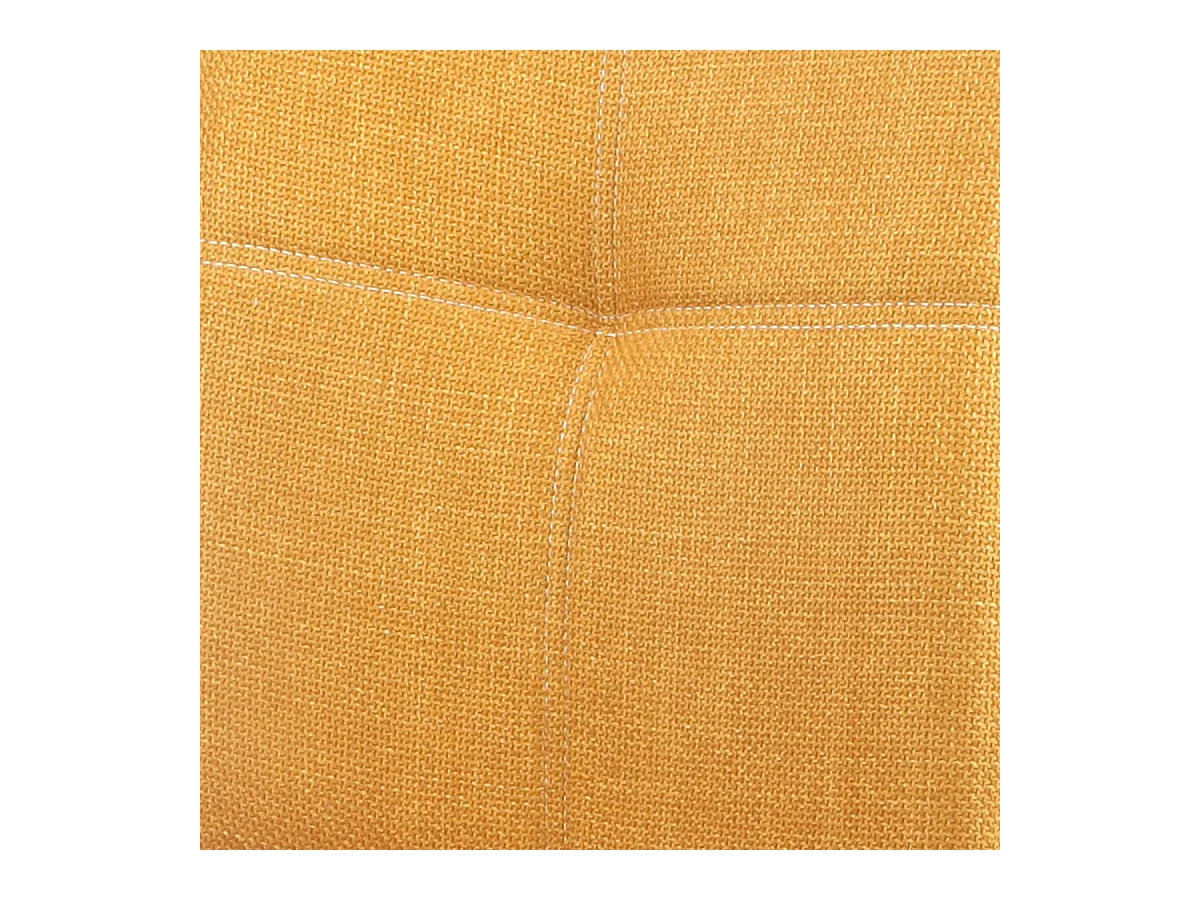 BISPO - Lot de 2 Chaises Tissu Texturé Coloris Jaune moutarde