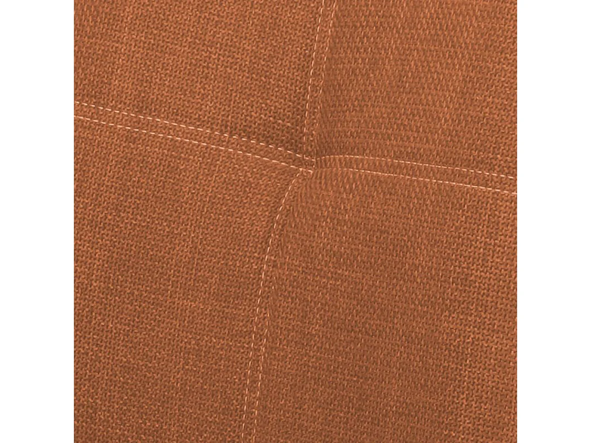 BISPO - Lot de 2 Chaises Tissu Texturé Coloris Brique Terracotta