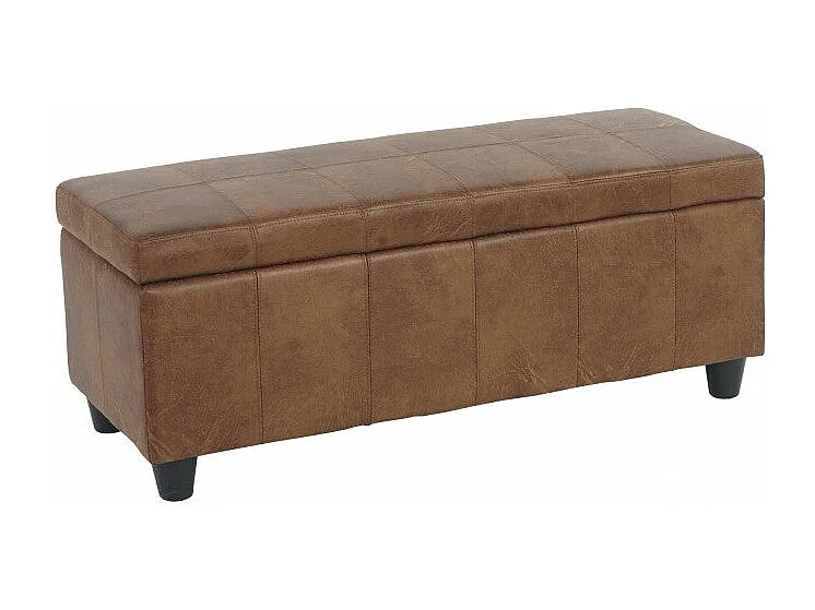 Banc banquette coffre de marron 112 x 45 x 45 cm BAN04005
