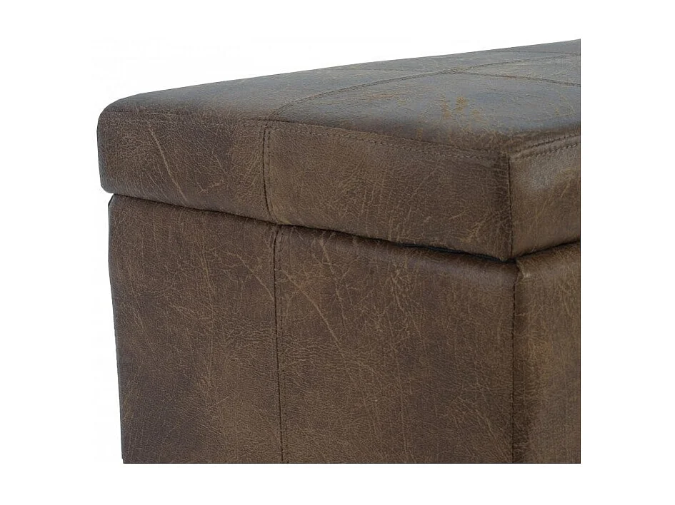 Banc banquette coffre de marron 112 x 45 x 45 cm BAN04005