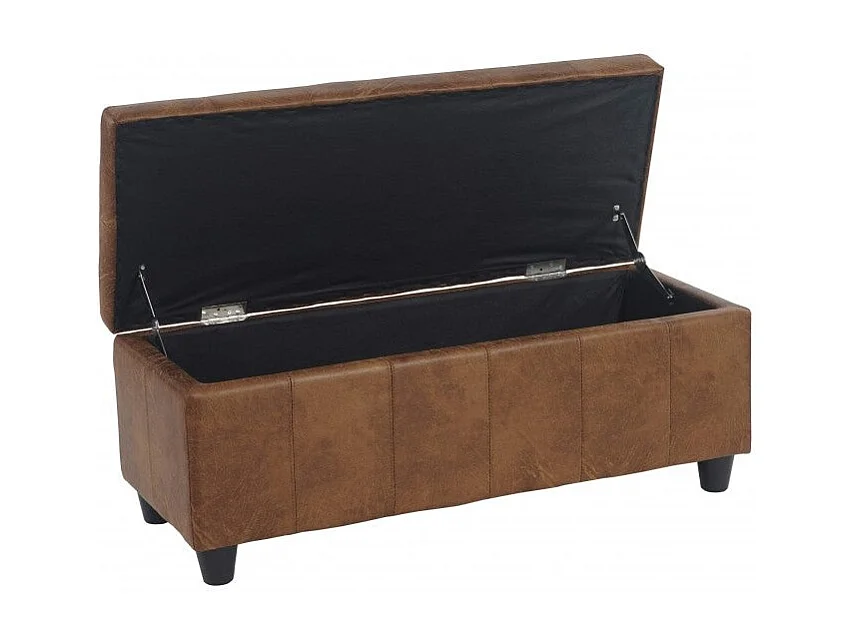 Banc banquette coffre de marron 112 x 45 x 45 cm BAN04005