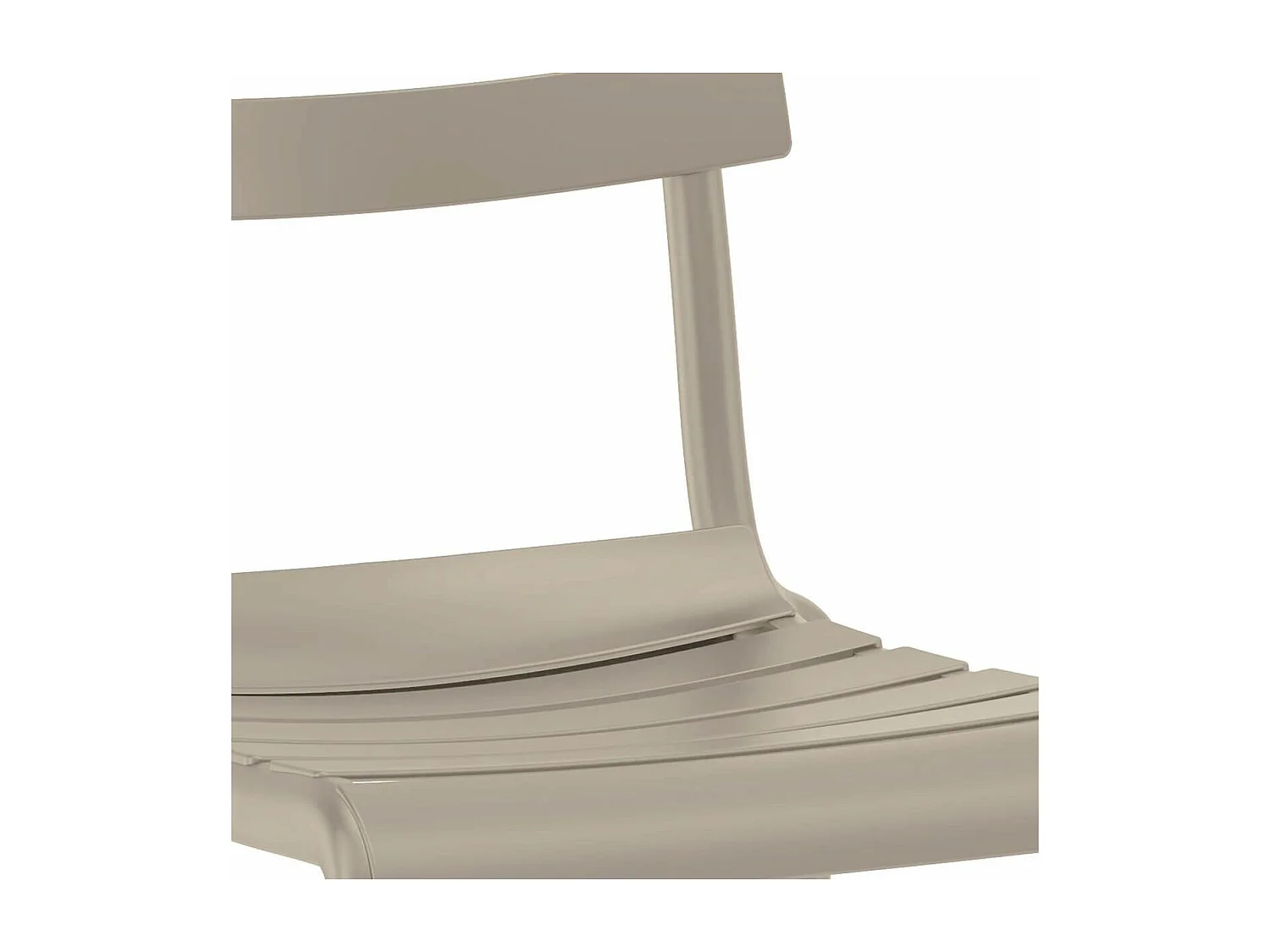 TANGUY - Lot de 4 Chaises en Plastique Recyclé et Polypropylène Beige