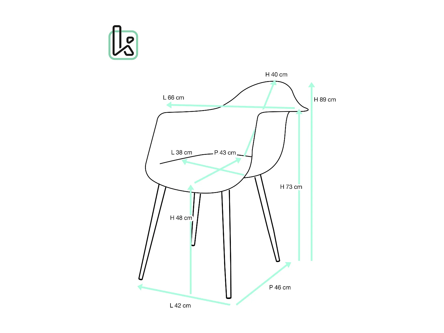 Lote 2 sillones con reposabrazos Patchwork patas metálicas NOVO (Gris)