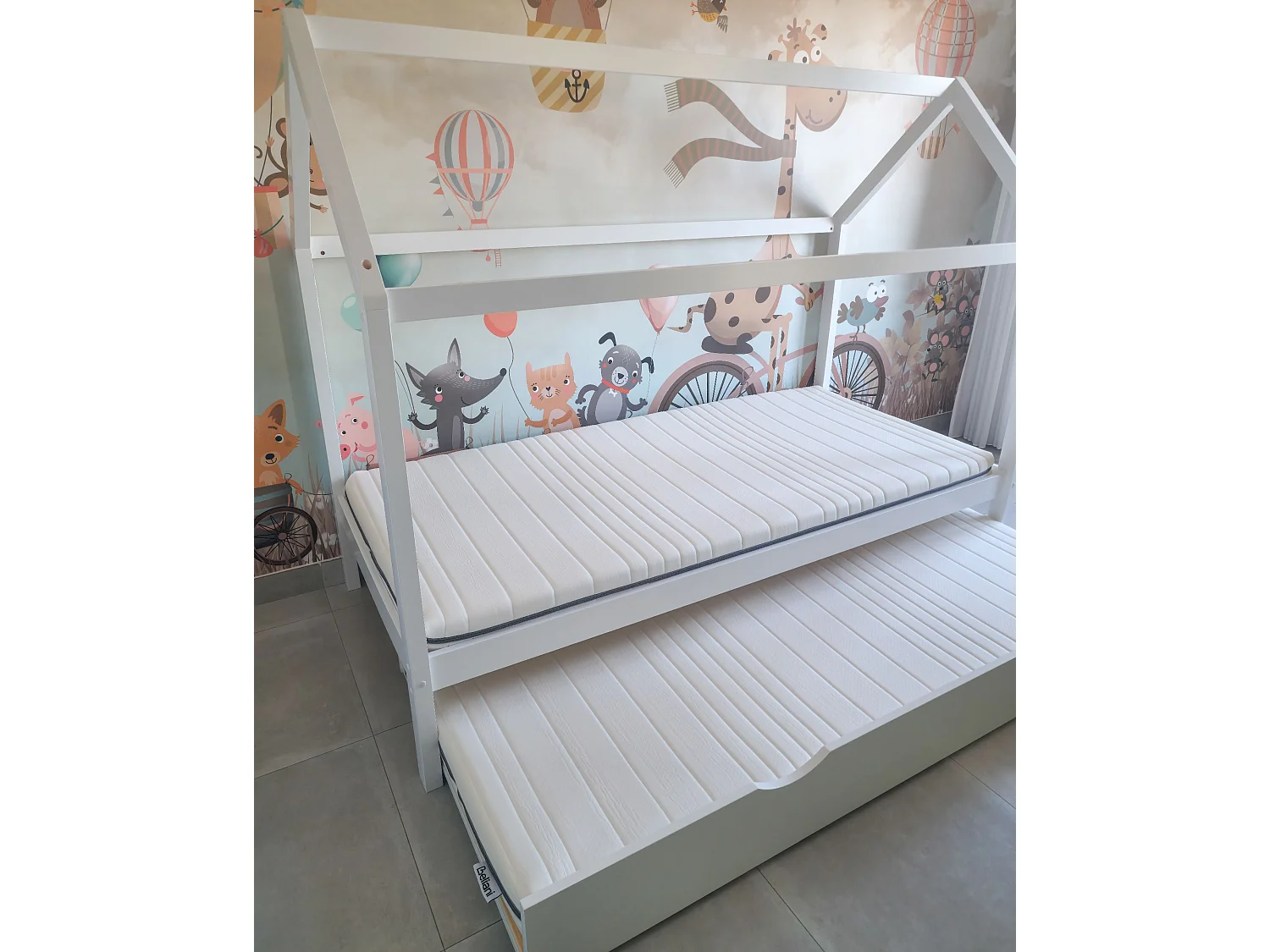 Matelas simple en mousse avec housse amovible 90 x 200 cm PRECIOUS