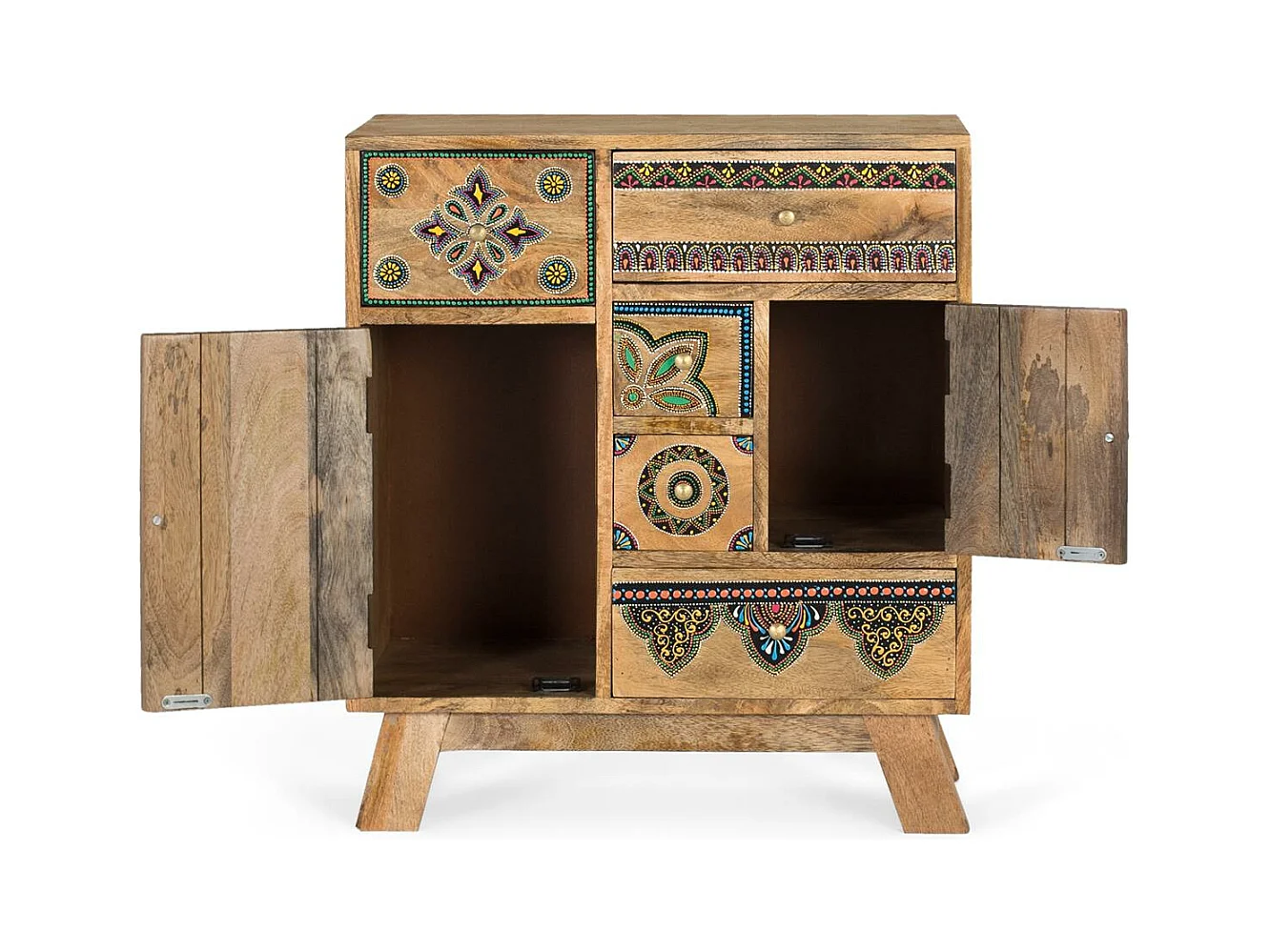 Ladekast met de hand gemaakt van mangohout