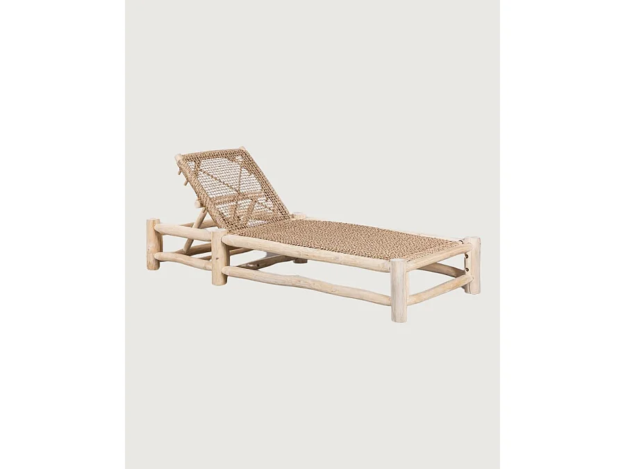 Jaya - Bain de soleil inclinable en bois