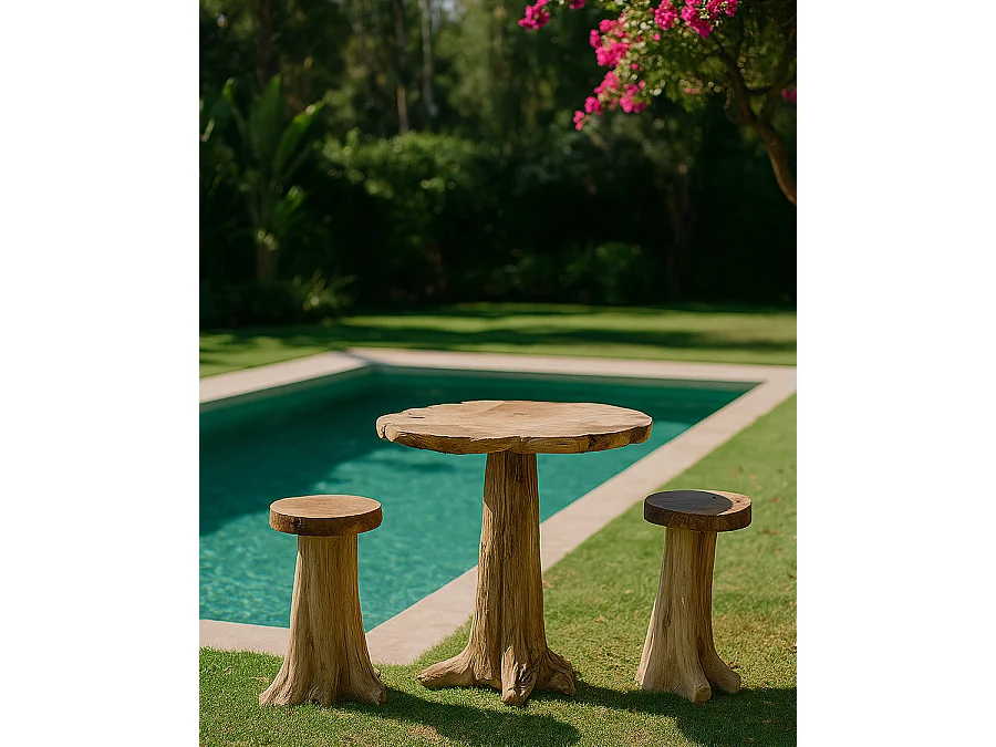 Forest - Table bar en bois massif