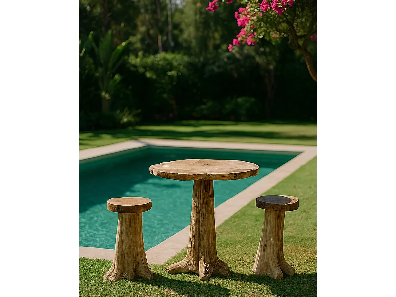 Forest - Table bar en bois massif