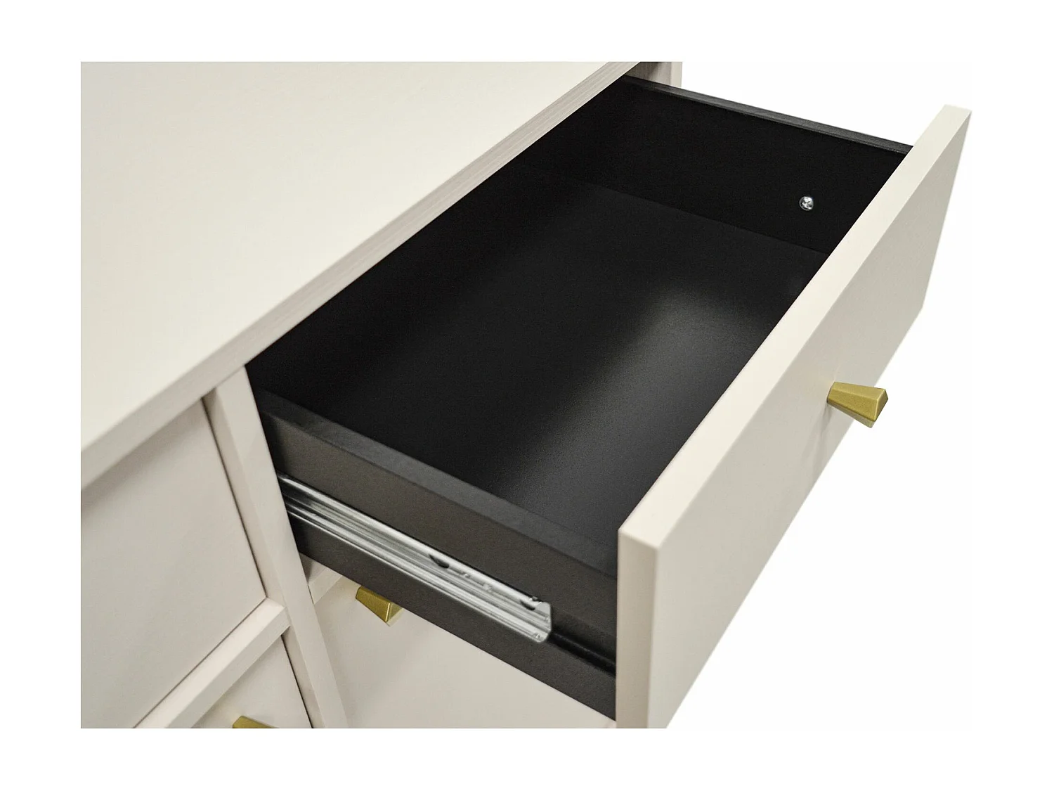 Sideboard 1-türig mit 3 Schubladen - Sandbeige - 84 cm - OKTIO