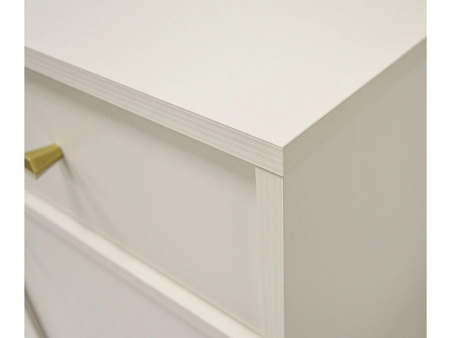 Buffet 1 porte avec 3 tiroirs - 84 cm - beige - OKTIO