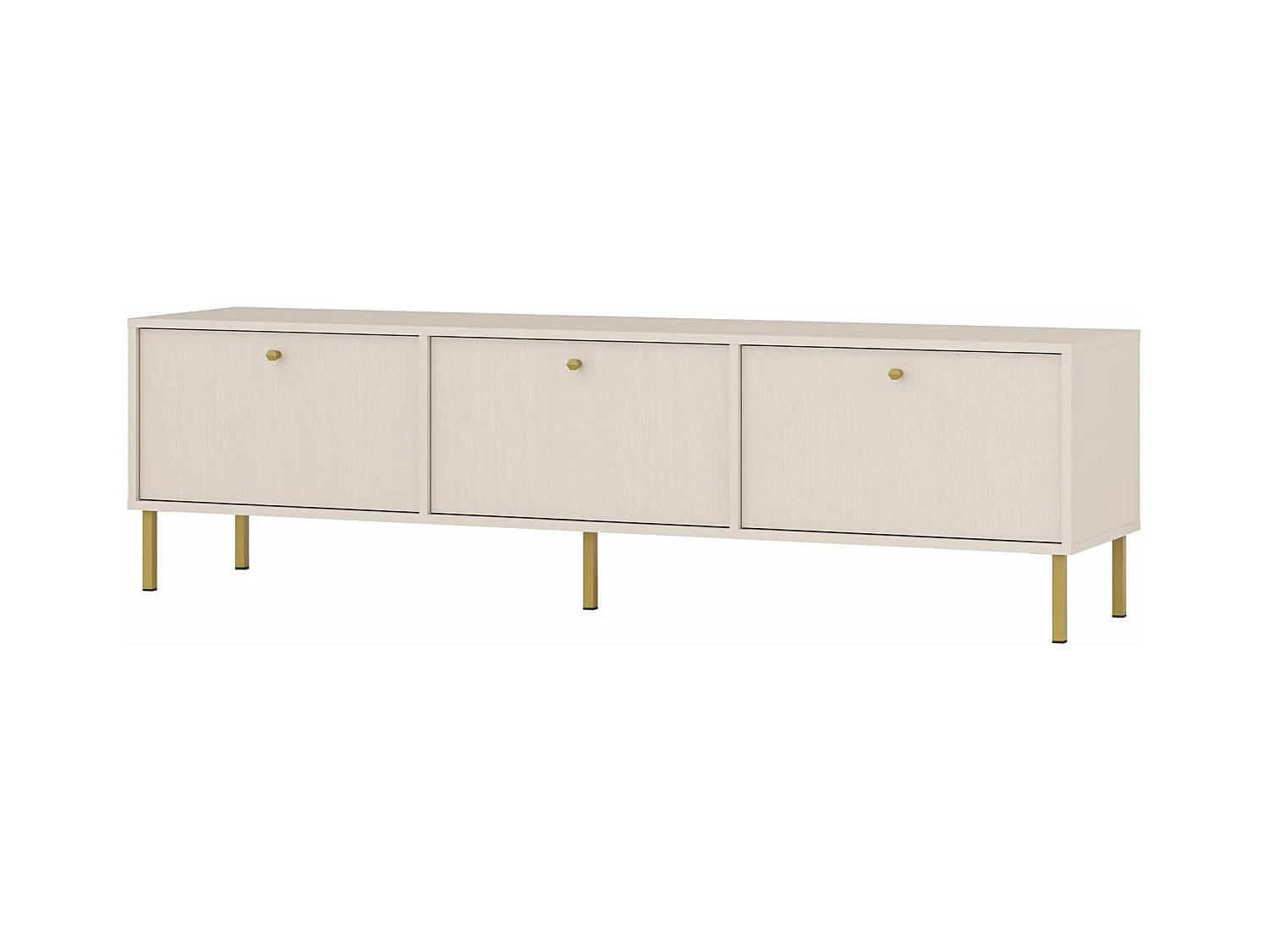 TV-Möbel 3-türig - Sandbeige - 180 cm - OKTIO