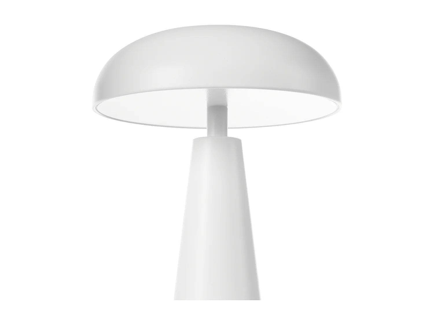 LED draadloze tafellamp BOCONO Met dimmer Metaal Wit