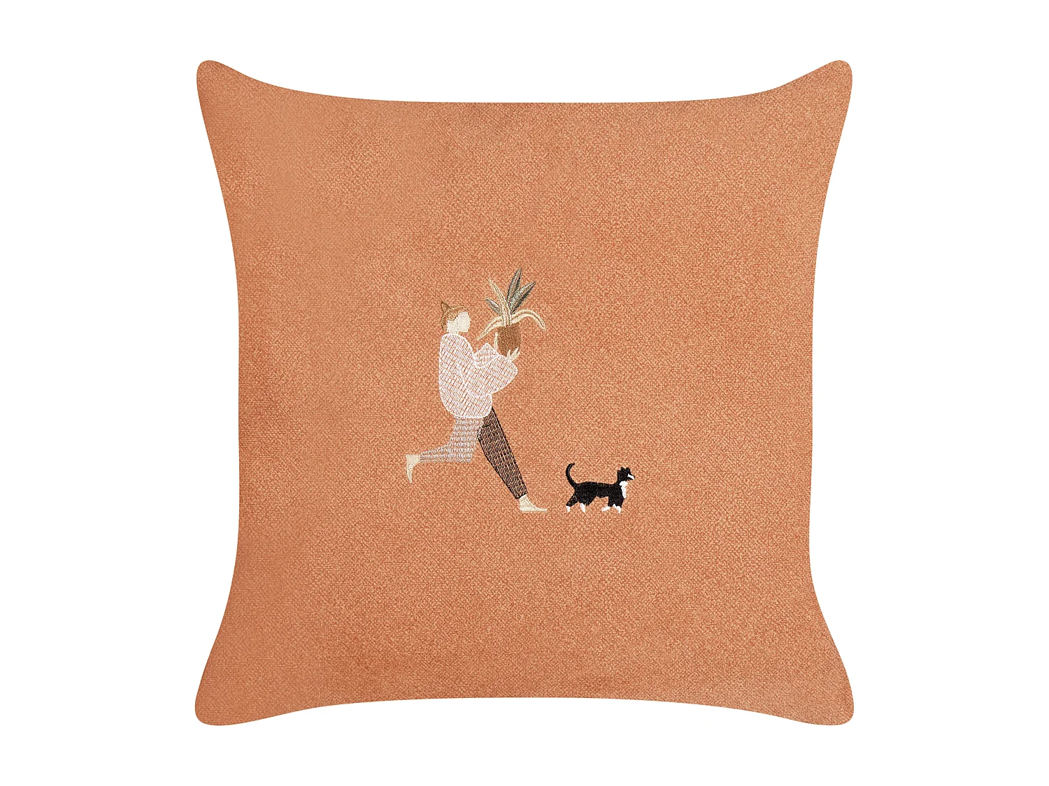 Set di 2 cuscini MARIGOLD 45 x 45 cm Arancione Tinta unita