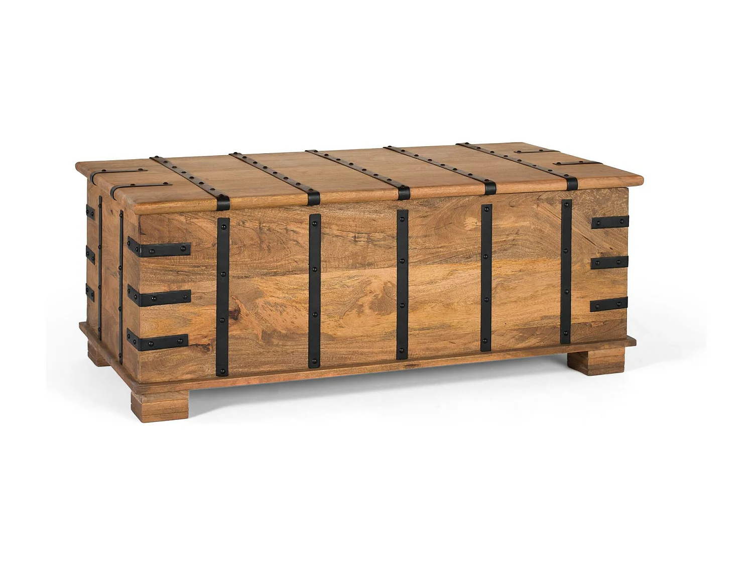 Table tronc en bois de manguier massif avec finition naturelle