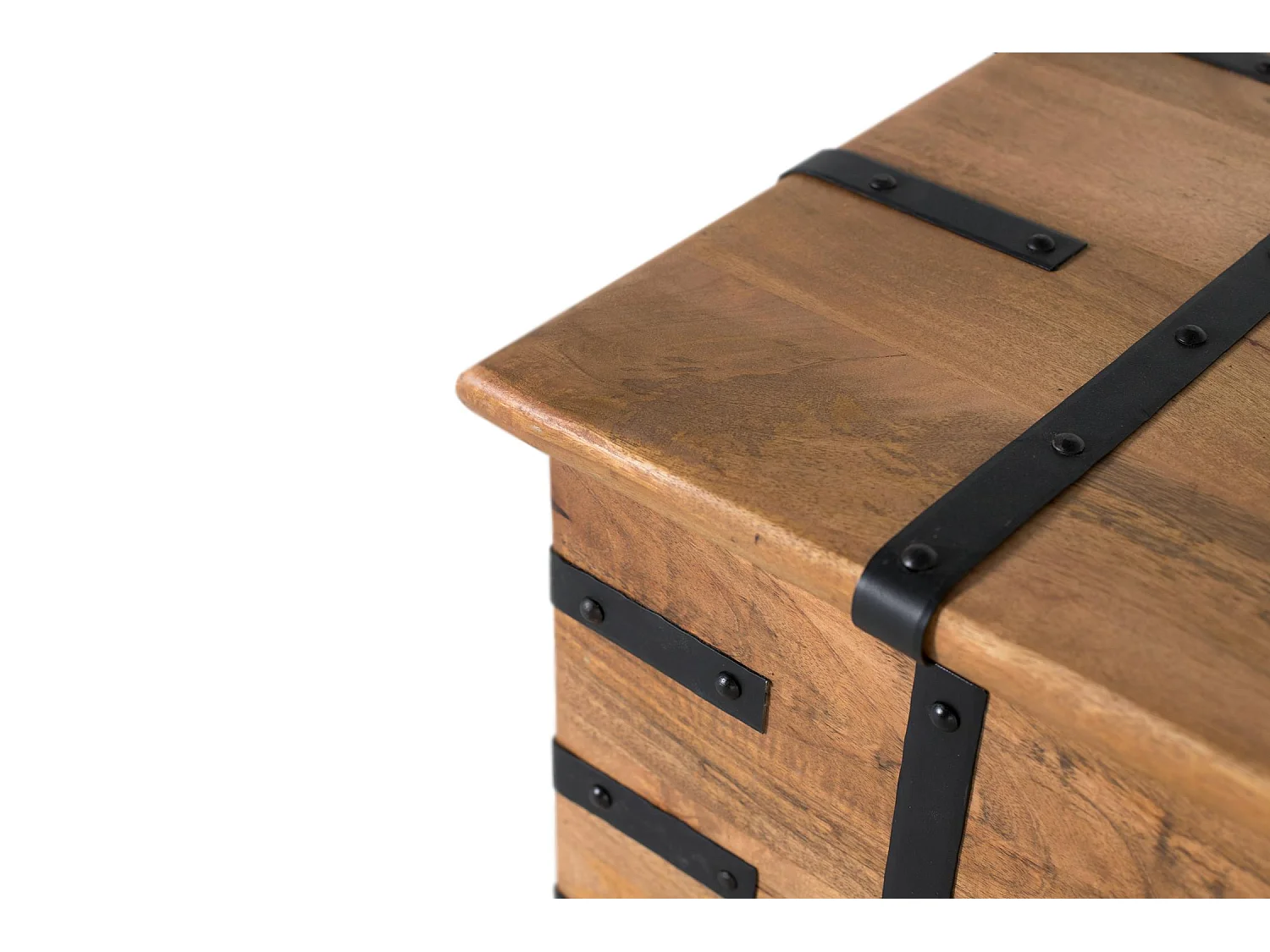 Table tronc en bois de manguier massif avec finition naturelle