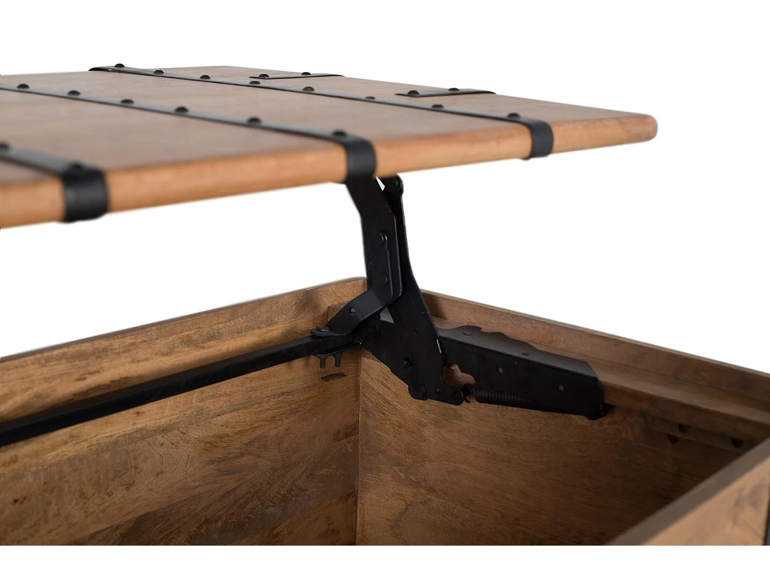 Table tronc en bois de manguier massif avec finition naturelle