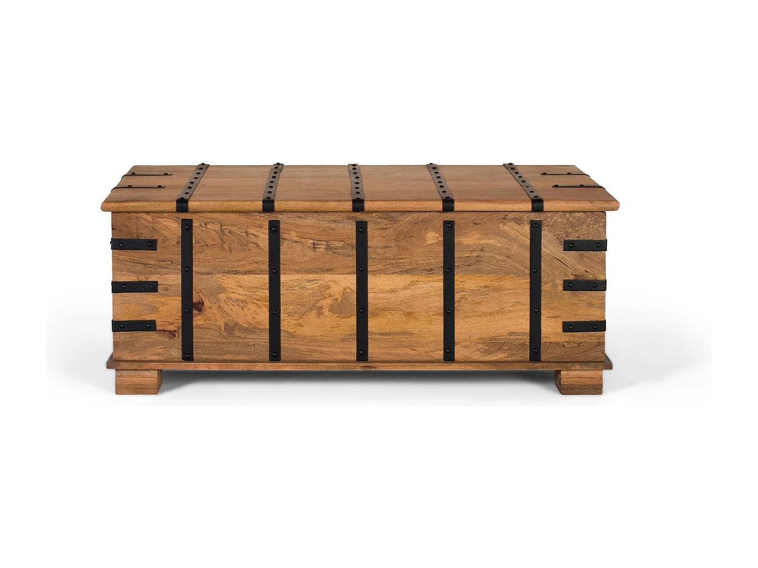 Table tronc en bois de manguier massif avec finition naturelle