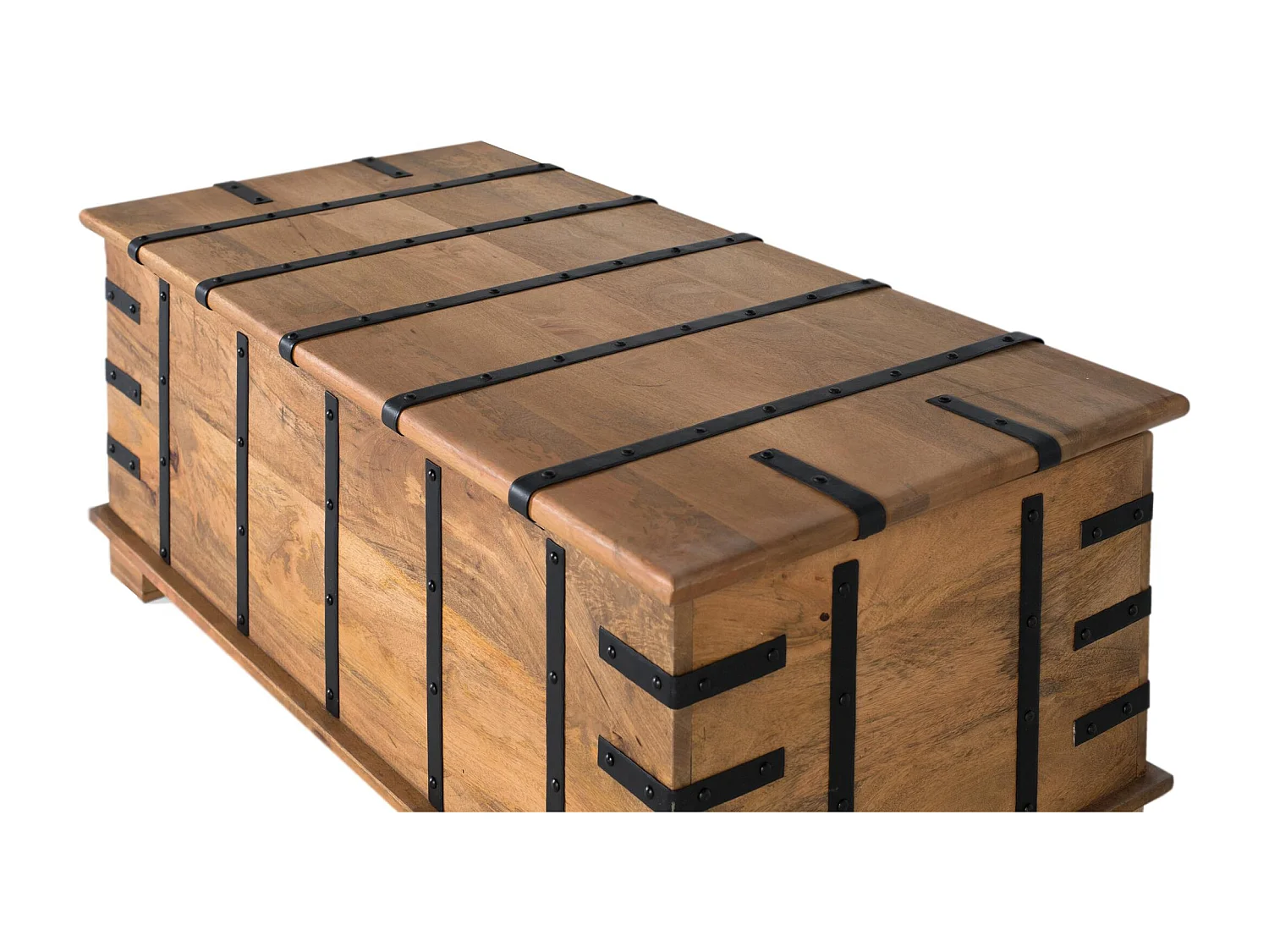 Table tronc en bois de manguier massif avec finition naturelle