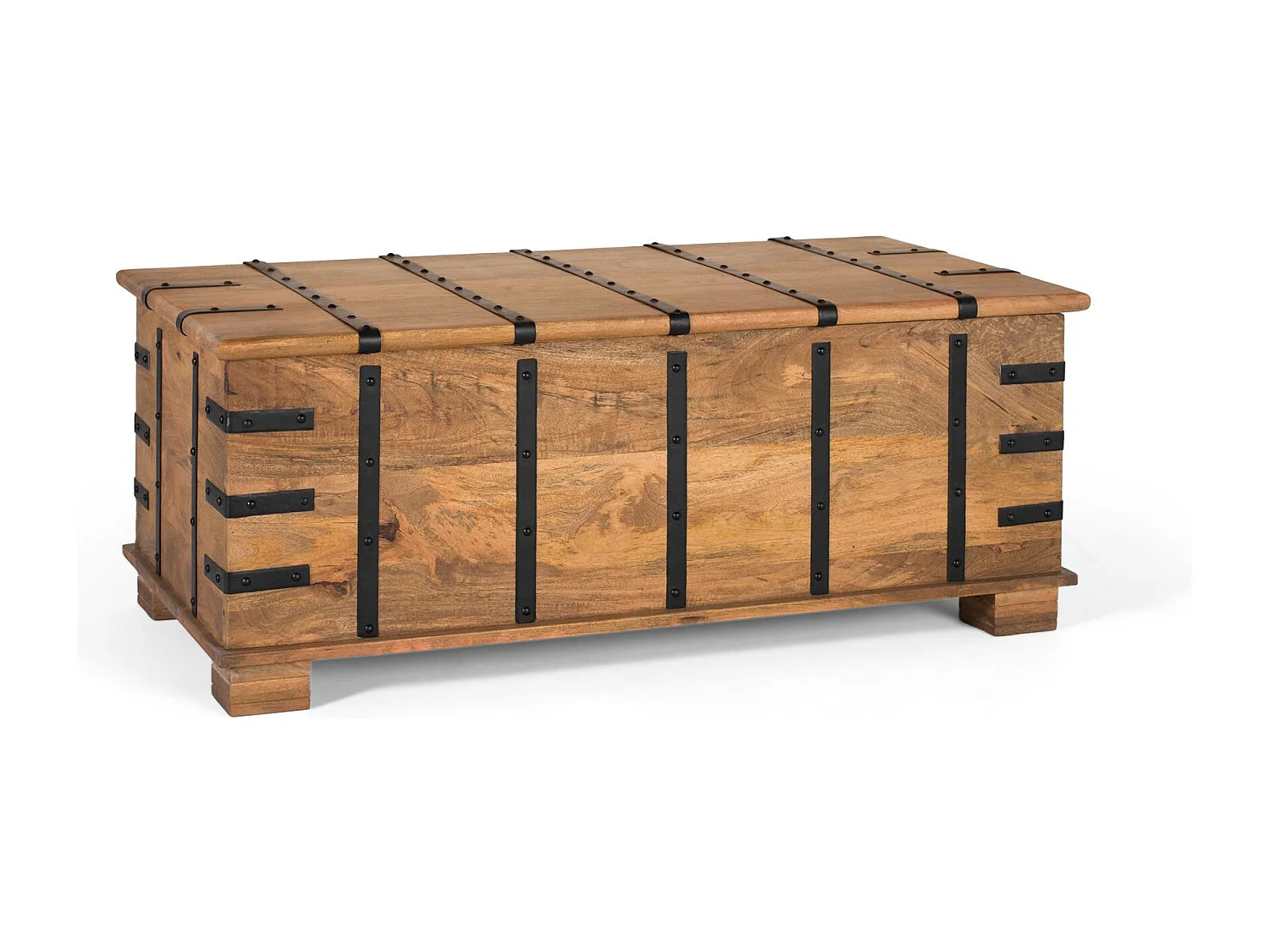 Table tronc en bois de manguier massif avec finition naturelle