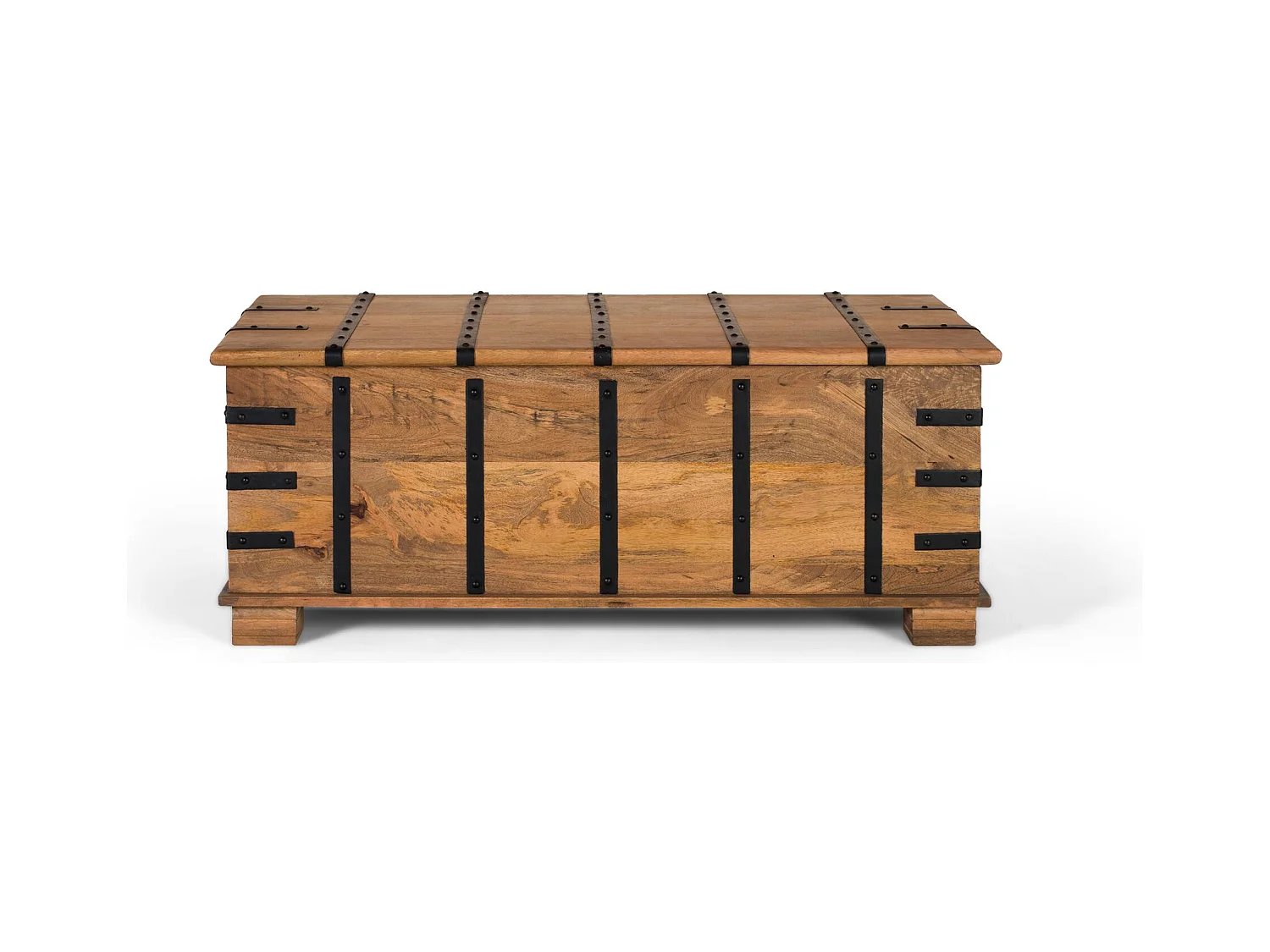 Table tronc en bois de manguier massif avec finition naturelle