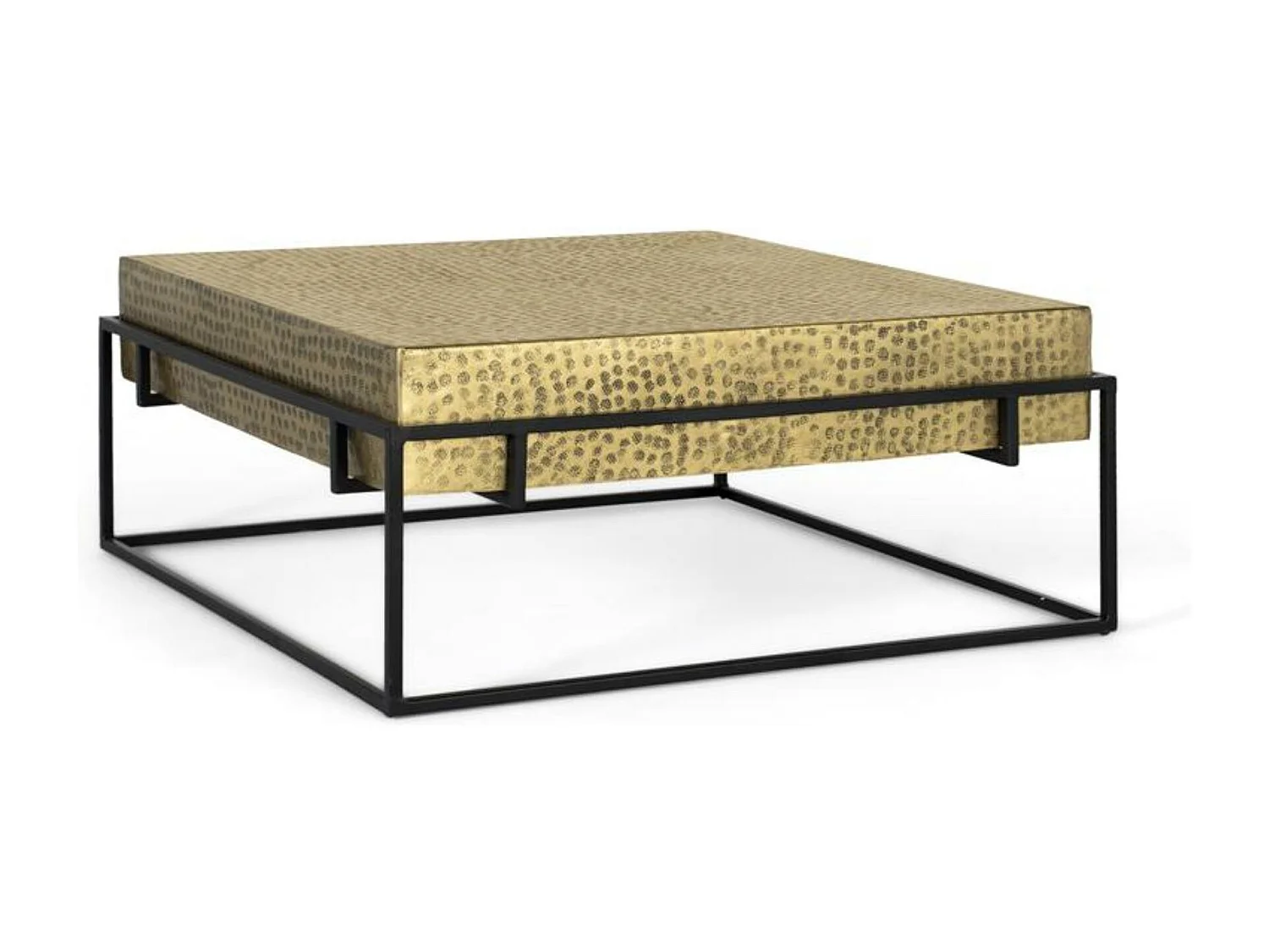 Podstawa stołu carrée ze strukturą w kolorze fer doré