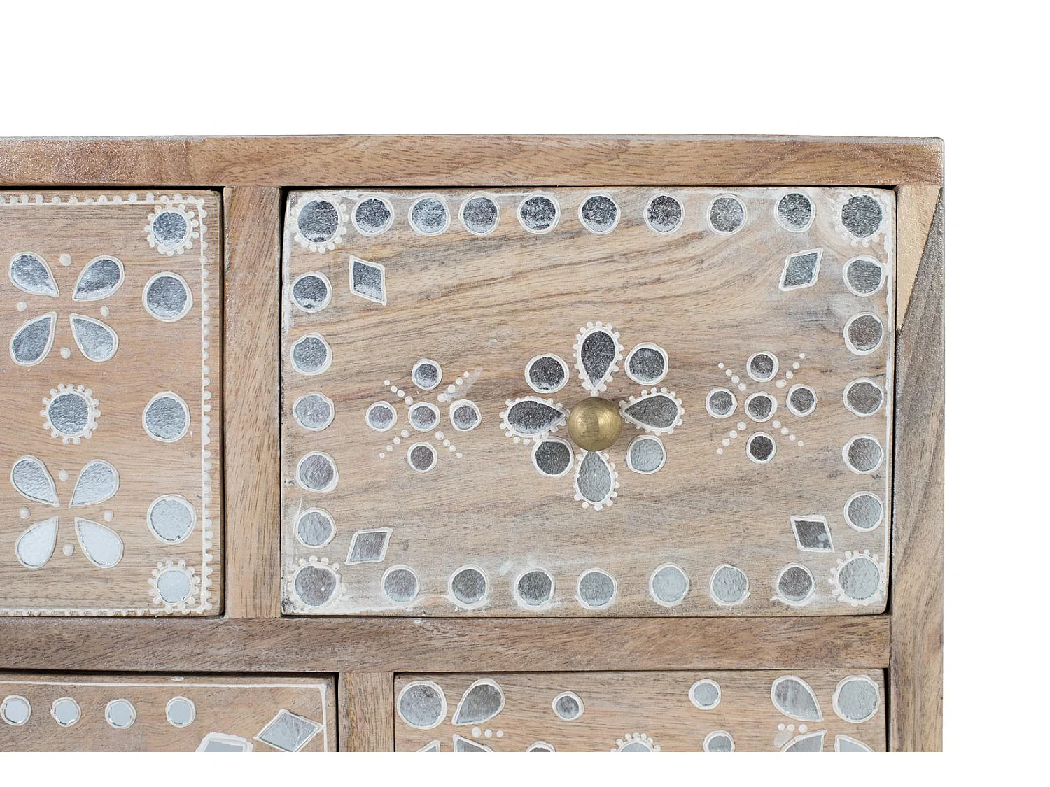 Von Hand gefertigter Nachttisch aus Mangoholz