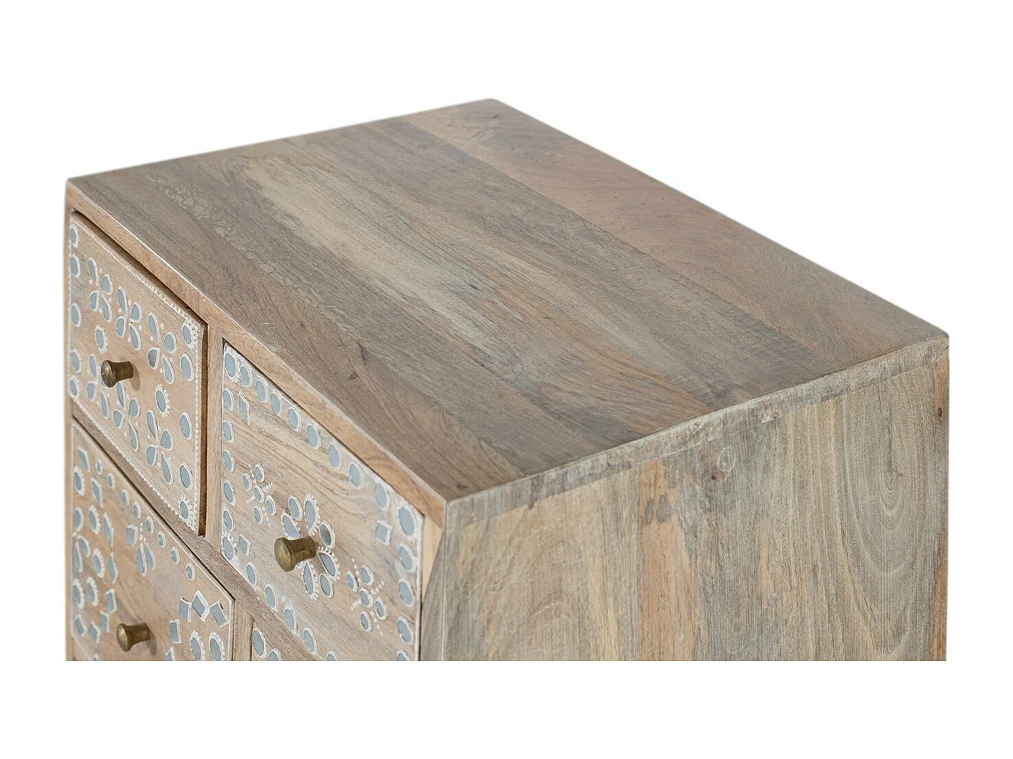 Von Hand gefertigter Nachttisch aus Mangoholz