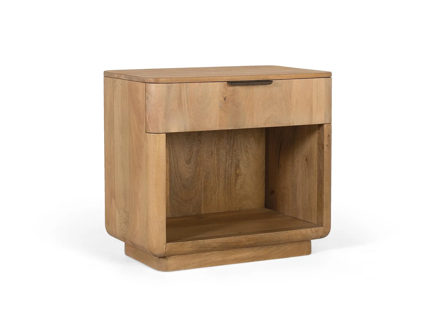 Tables de chevet en bois de manguier 66 cm, style rustique moderne - 60 x 66 x 40