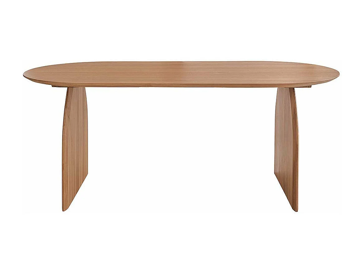 Mesa ovalada de madera de teca maciza 6/8 personas