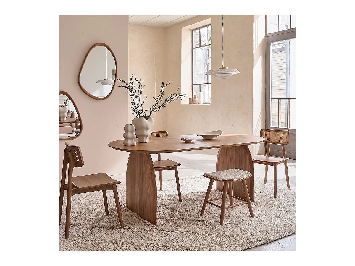 Table ovale en teck massif 6/8 pers.