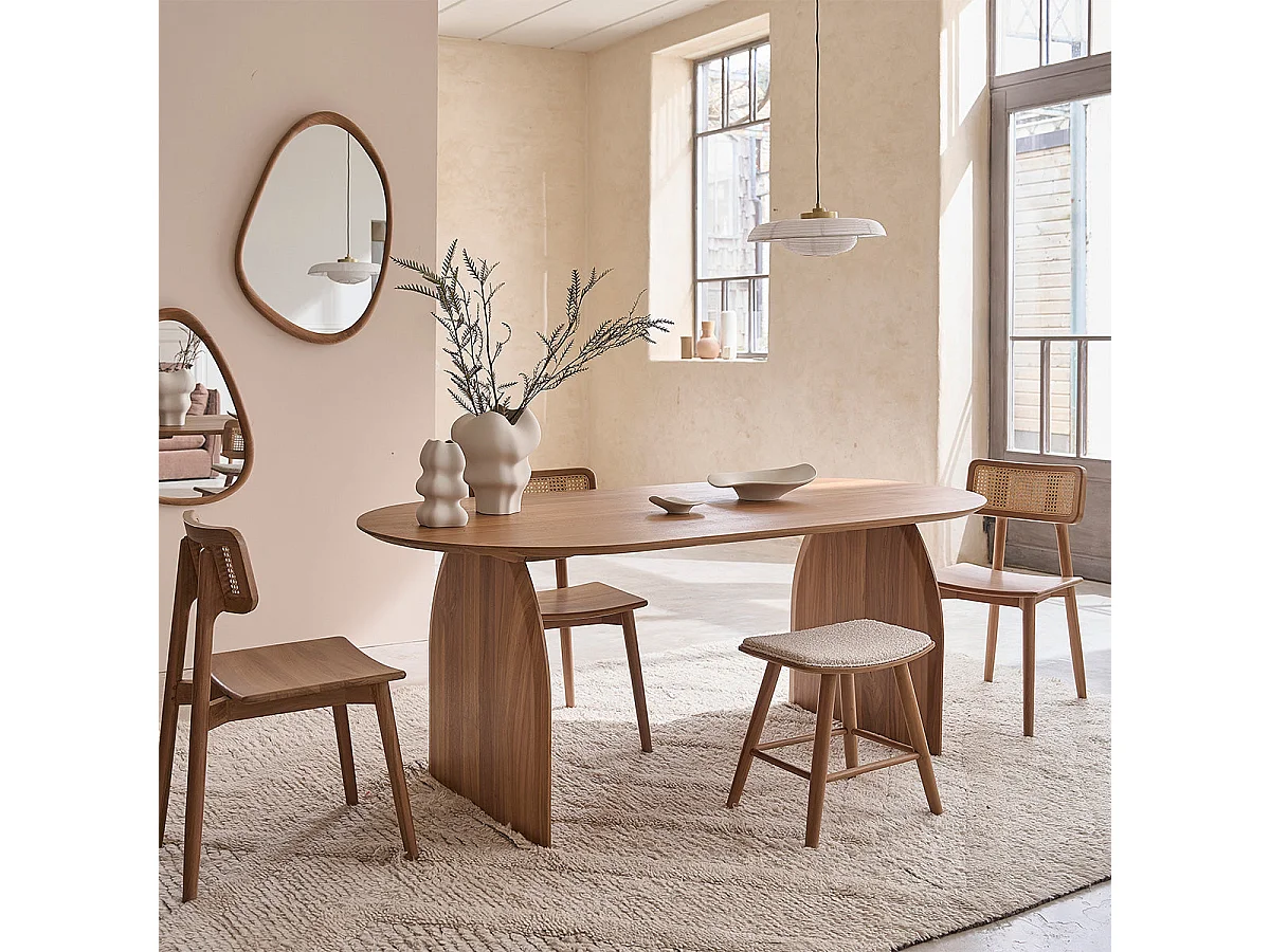 Table ovale en teck massif 6/8 pers.