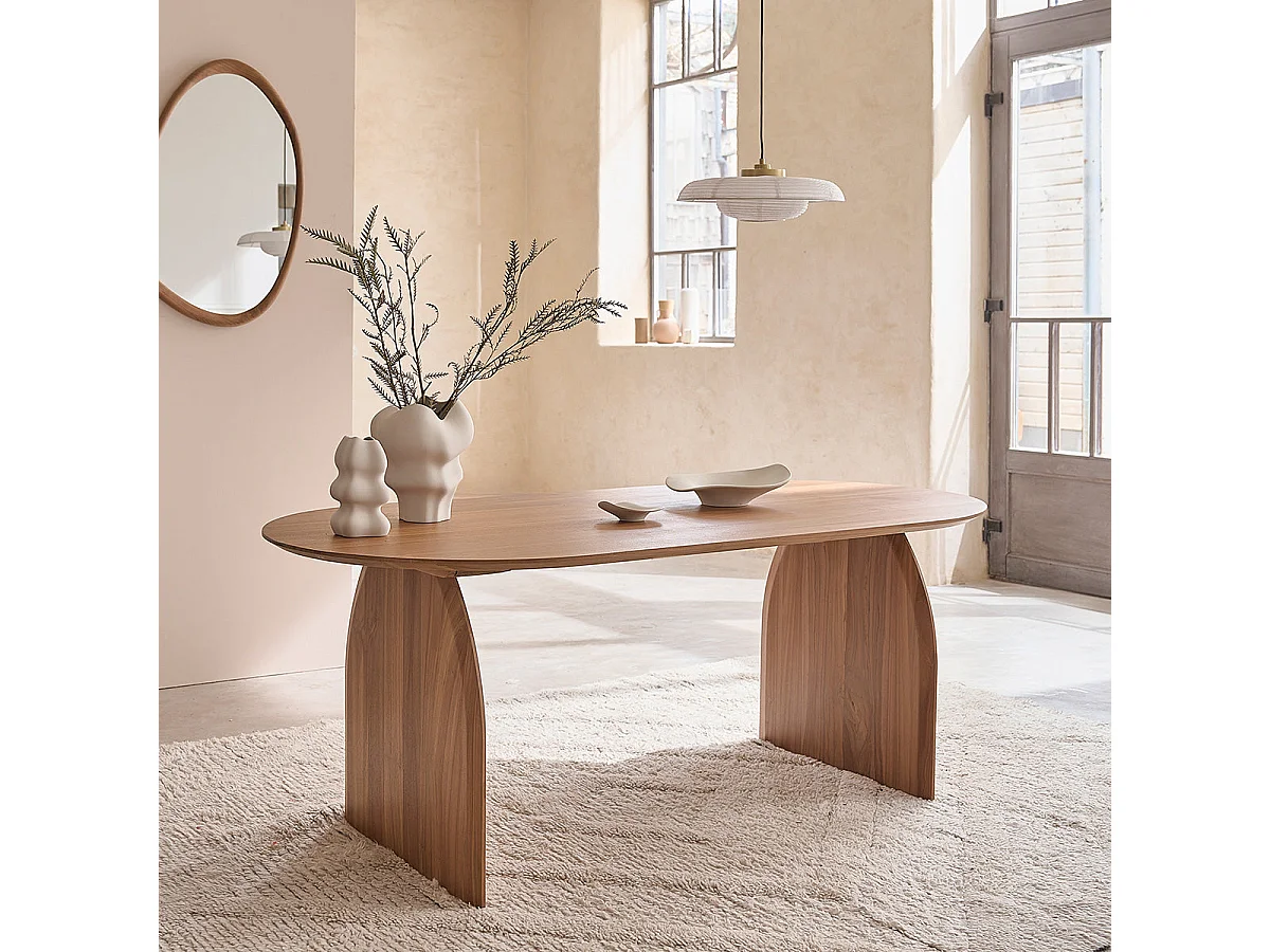 Table ovale en teck massif 6/8 pers.