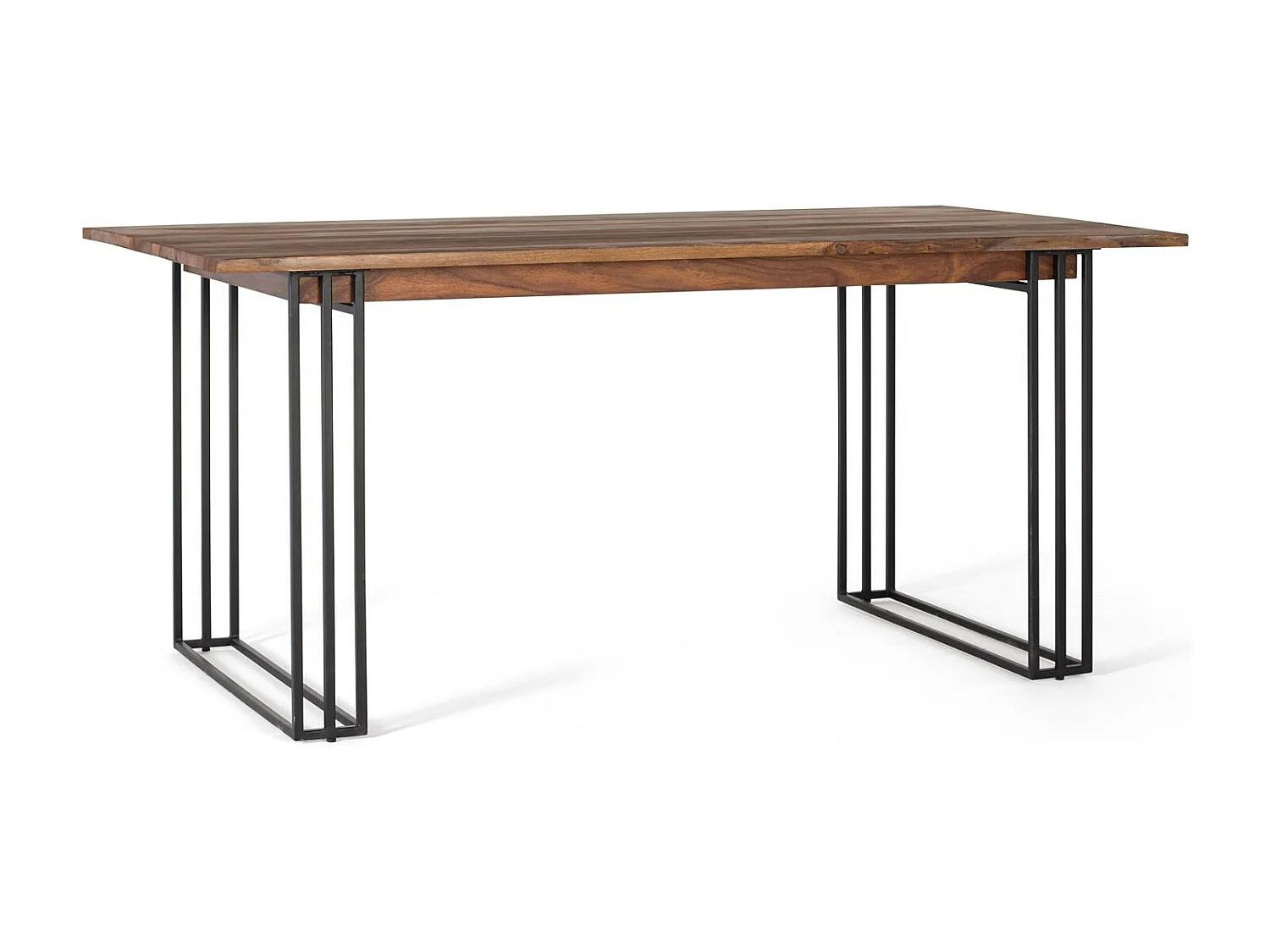 Eettafel met een rechthoekig palissander blad