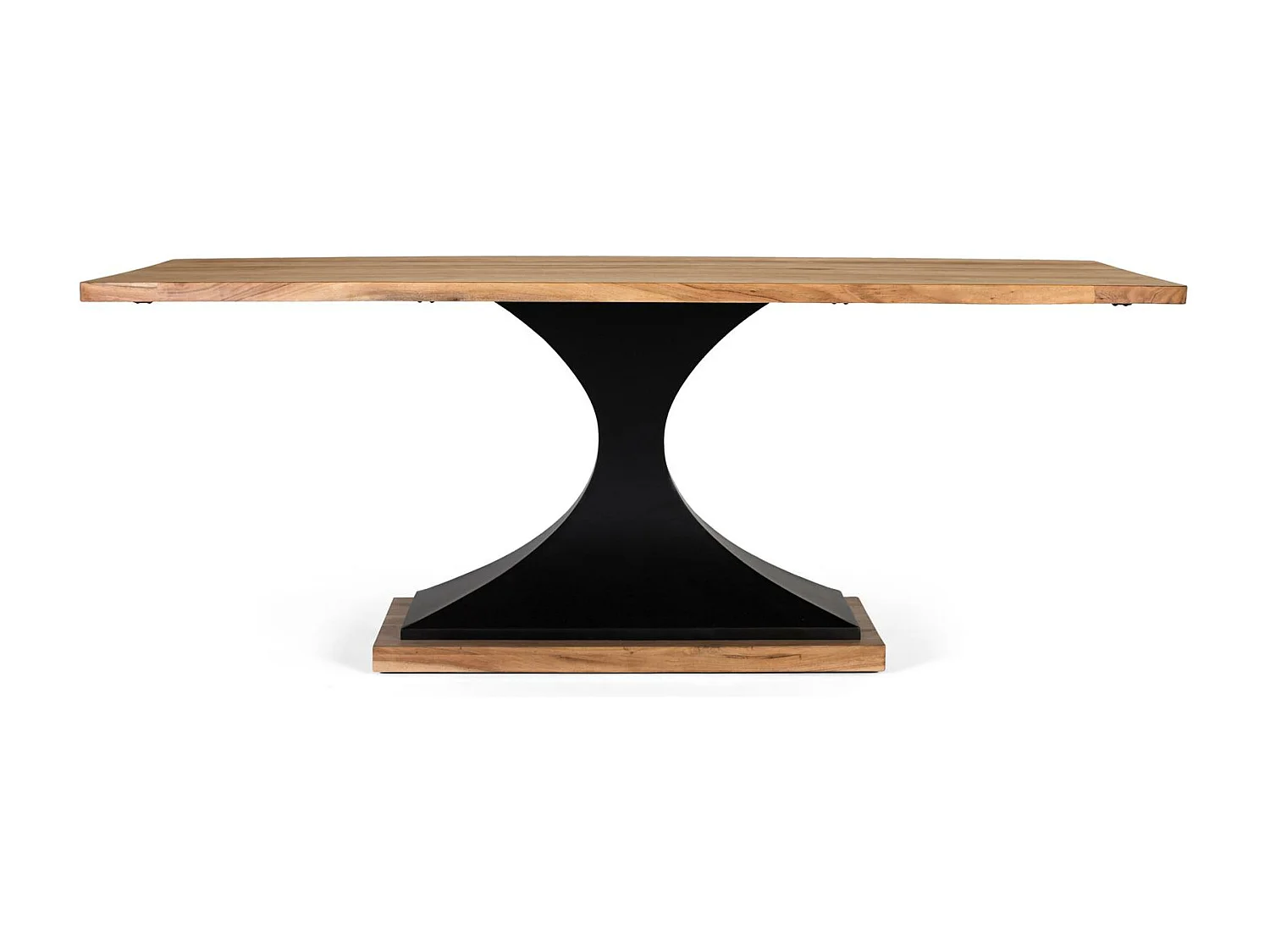 Mesa de jantar em madeira de mangueira e pés de metal 200cm