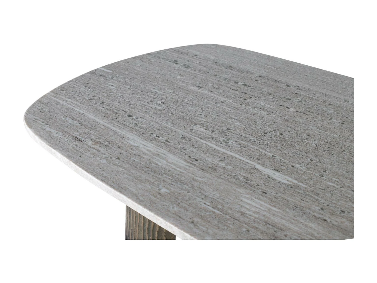 Stół jadalny z owalnym blatem marmurowym 180 cm