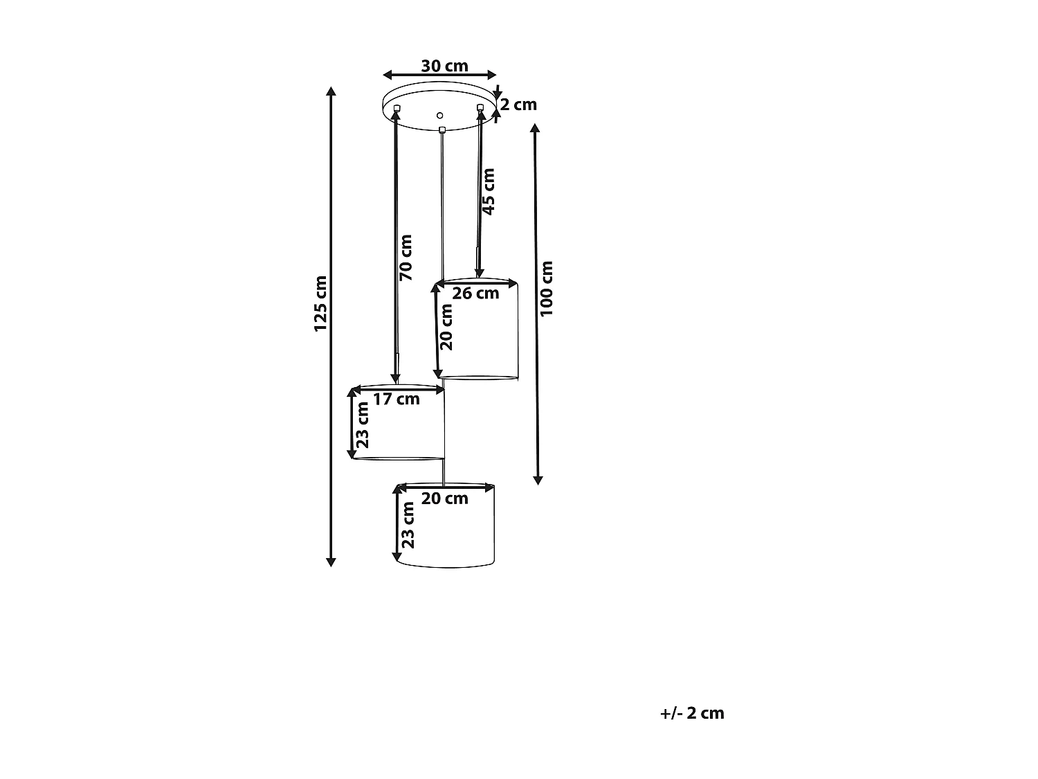 Lampe suspension PARGUAZA Lin Beige clair
