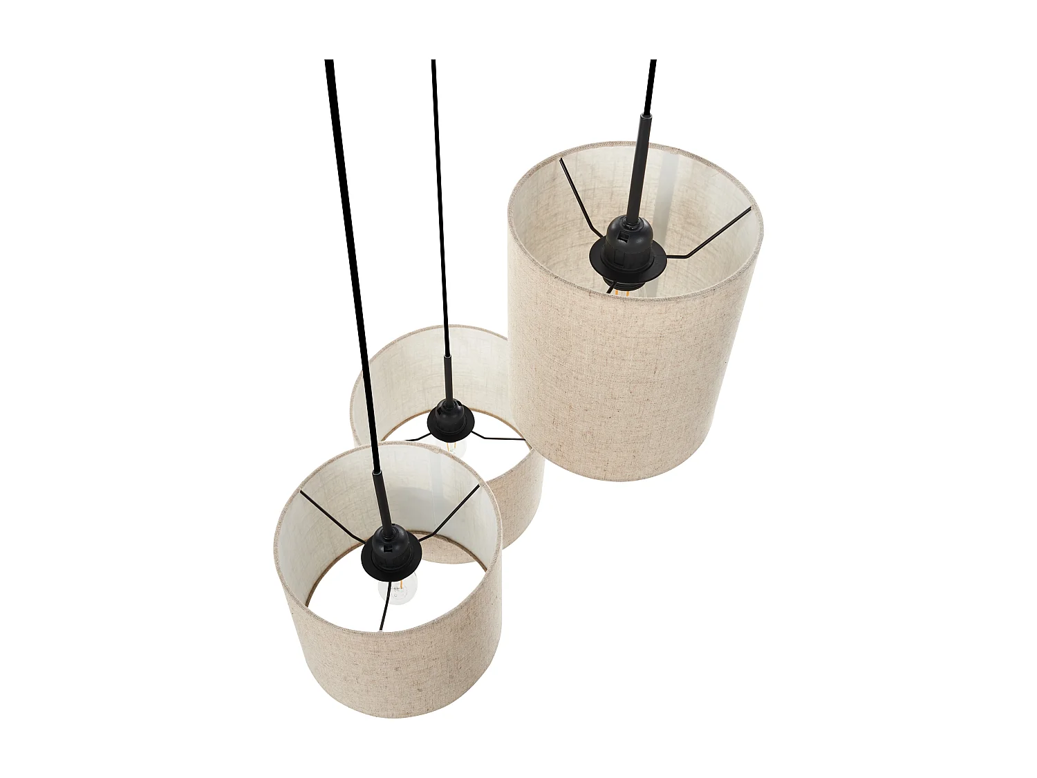Hanglamp PARGUAZA Linnen Lichtbeige
