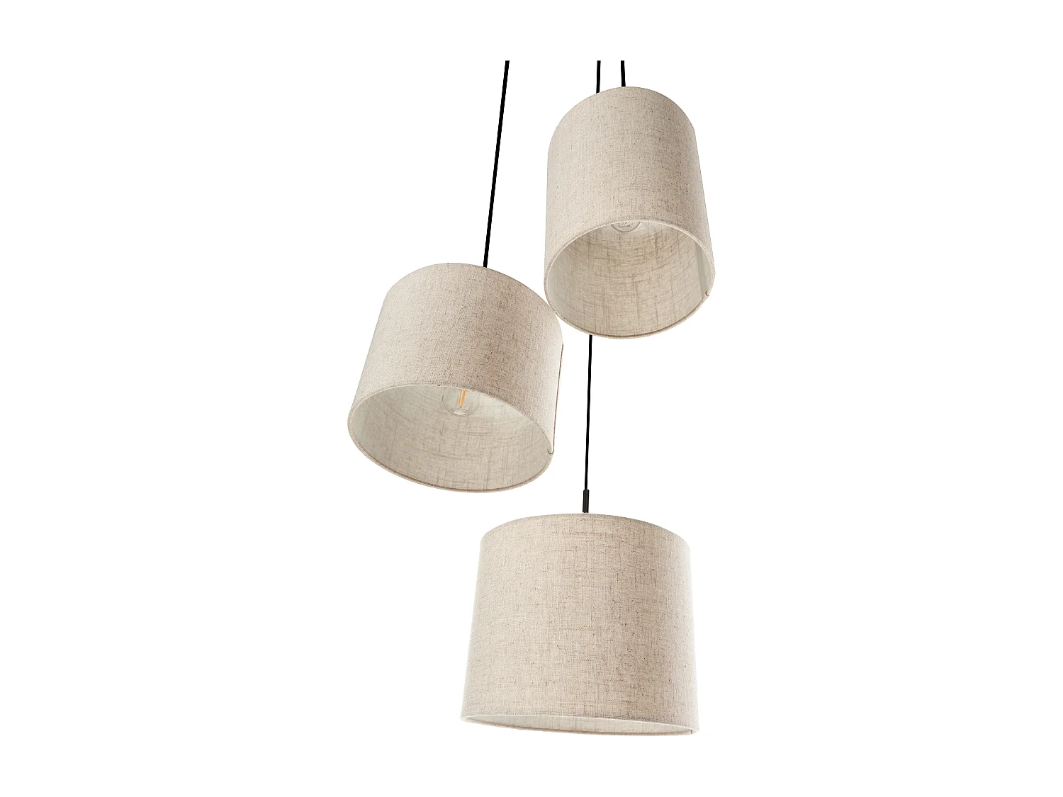 Lampe suspension PARGUAZA Lin Beige clair