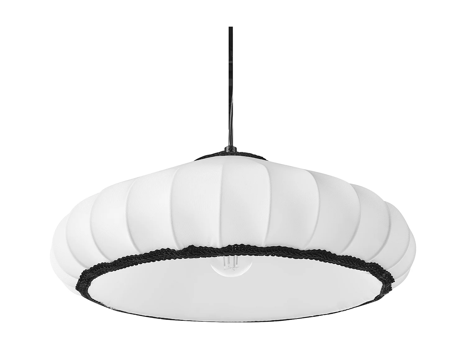 Lampadario ZULIA Materiale sintetico Bianco