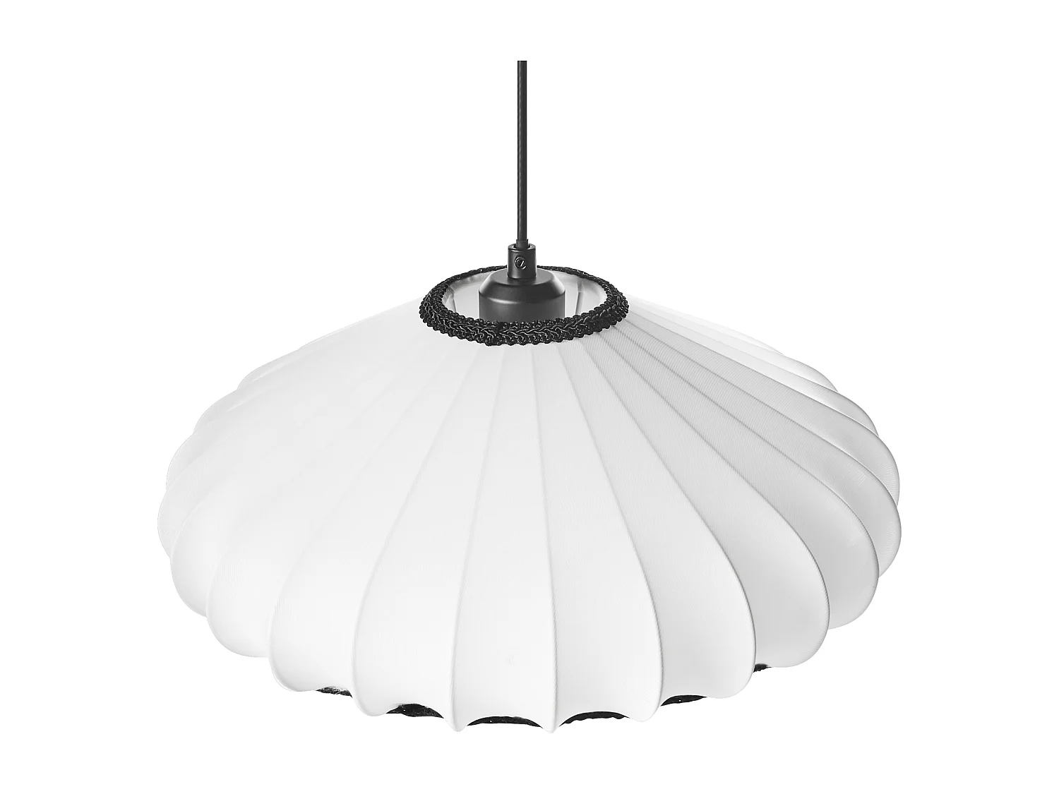 Lampadario ZULIA Materiale sintetico Bianco
