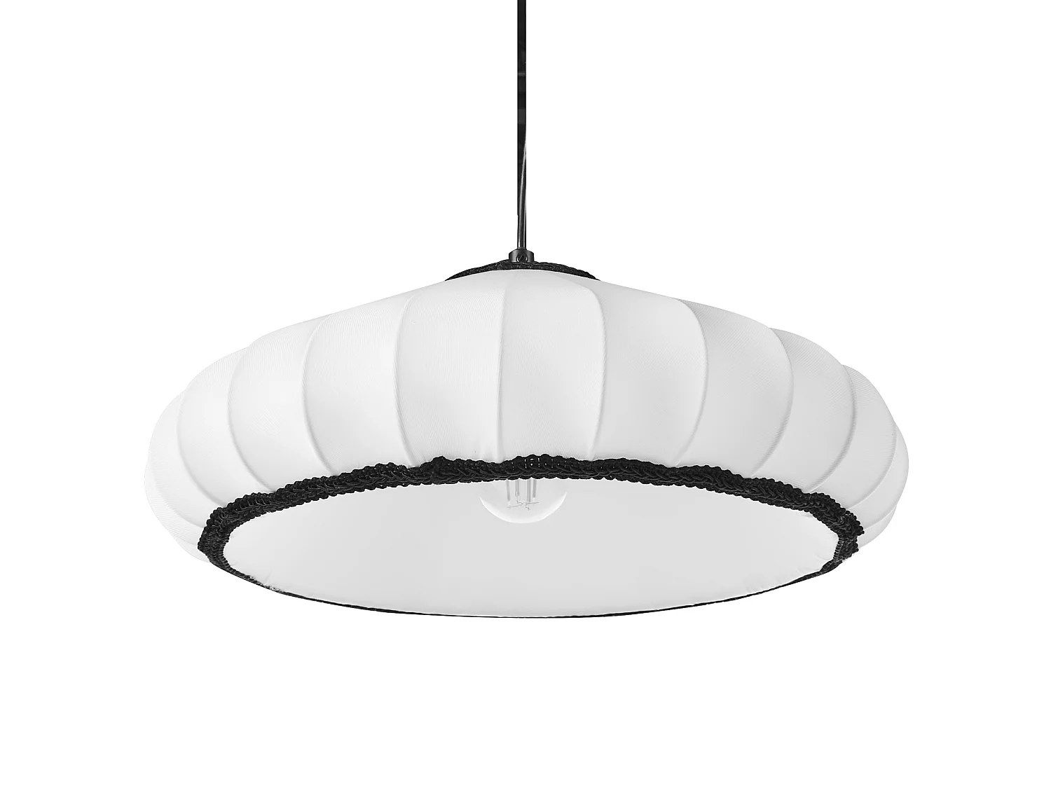Lampe suspension ZULIA Matière synthétique Blanc