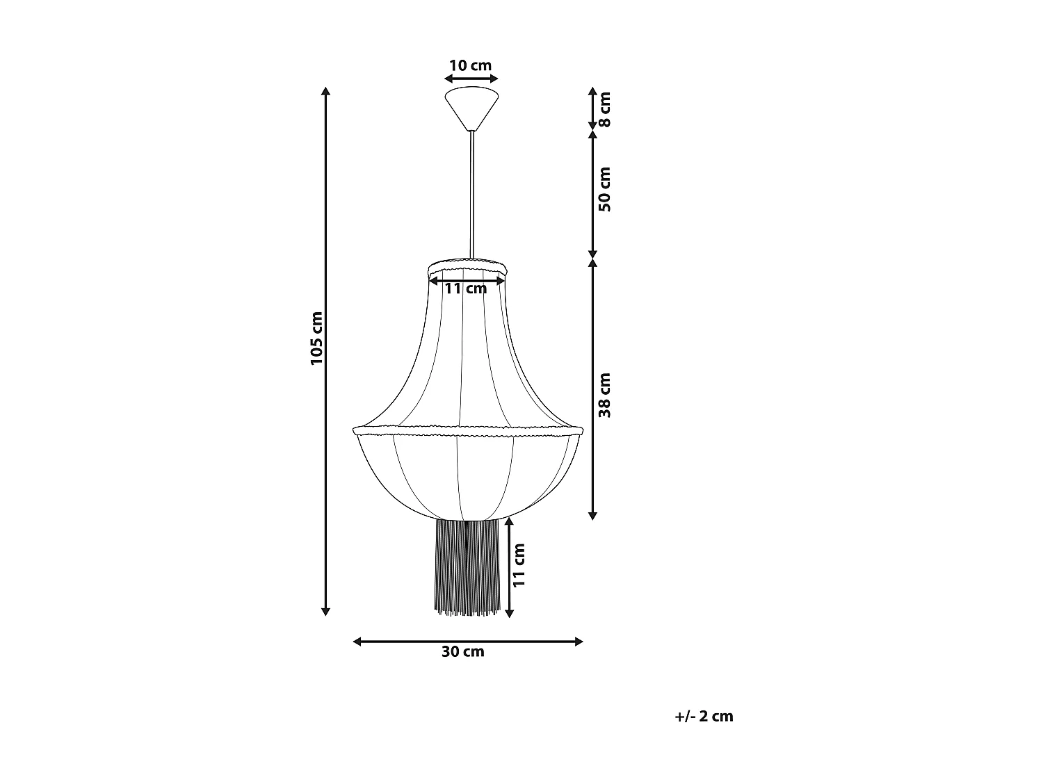 Lampe suspension ARAGUA Blanc