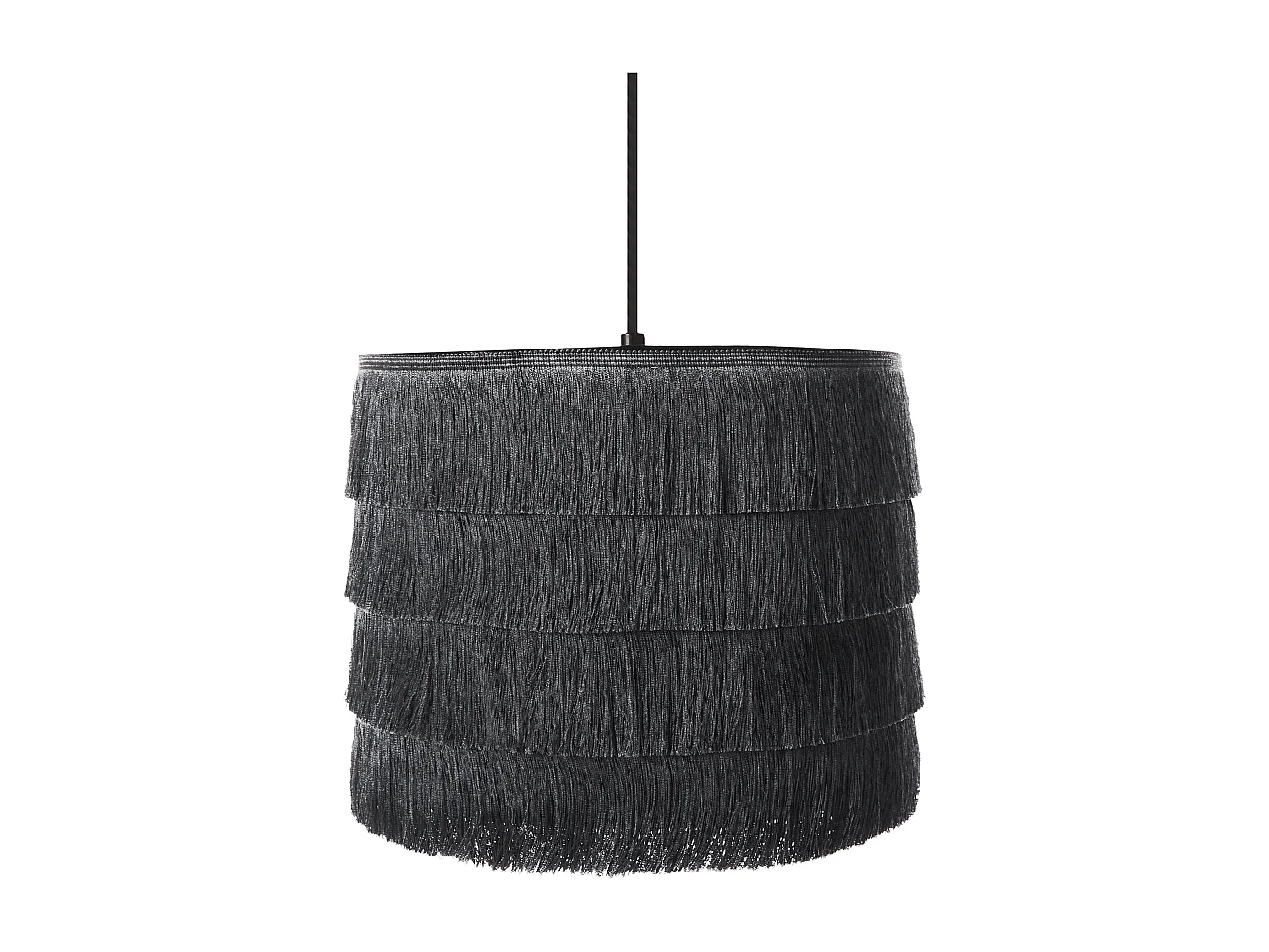 Lampe suspension SUAPURE Tissu Noir