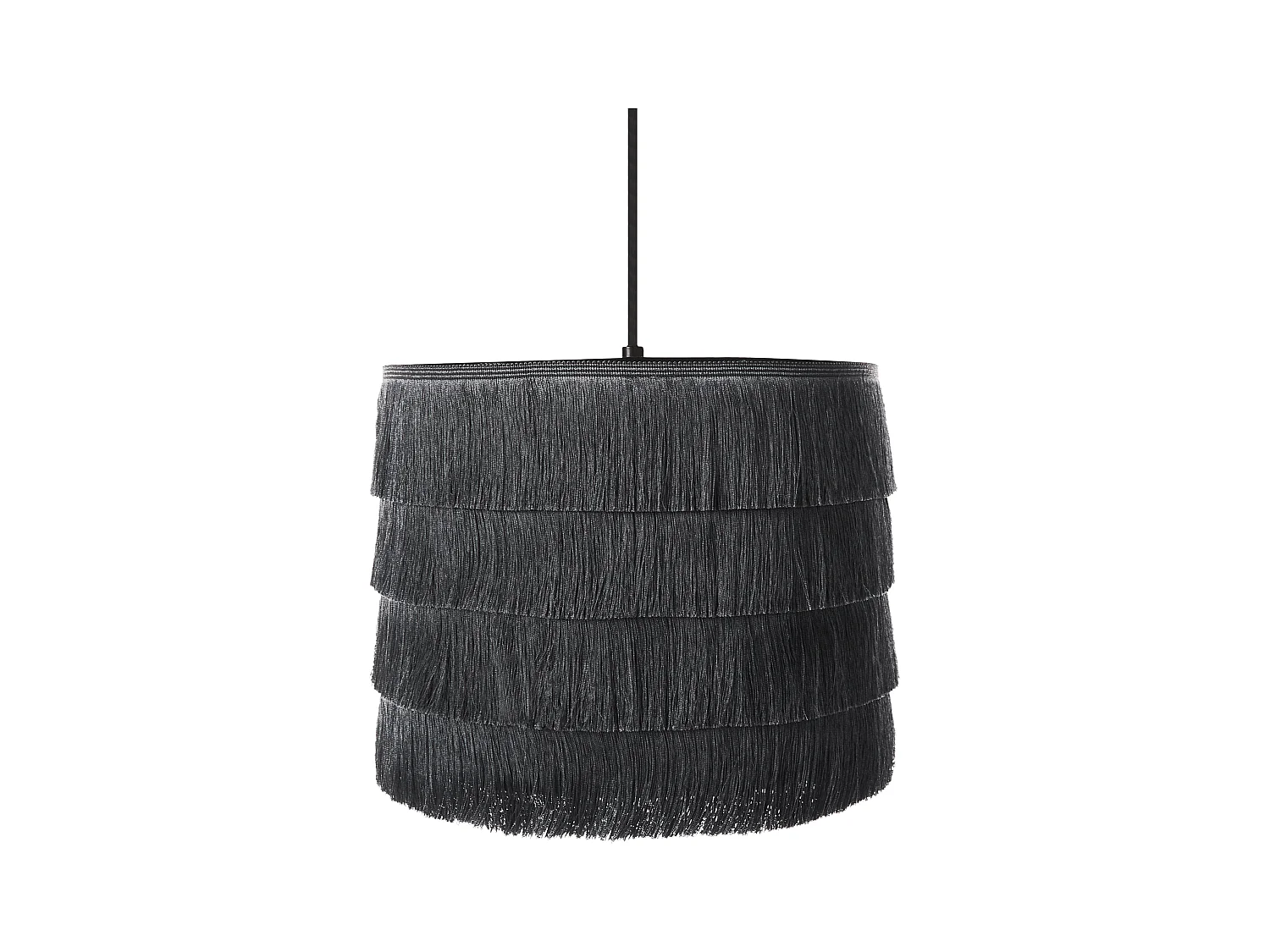Lampe suspension SUAPURE Tissu Noir