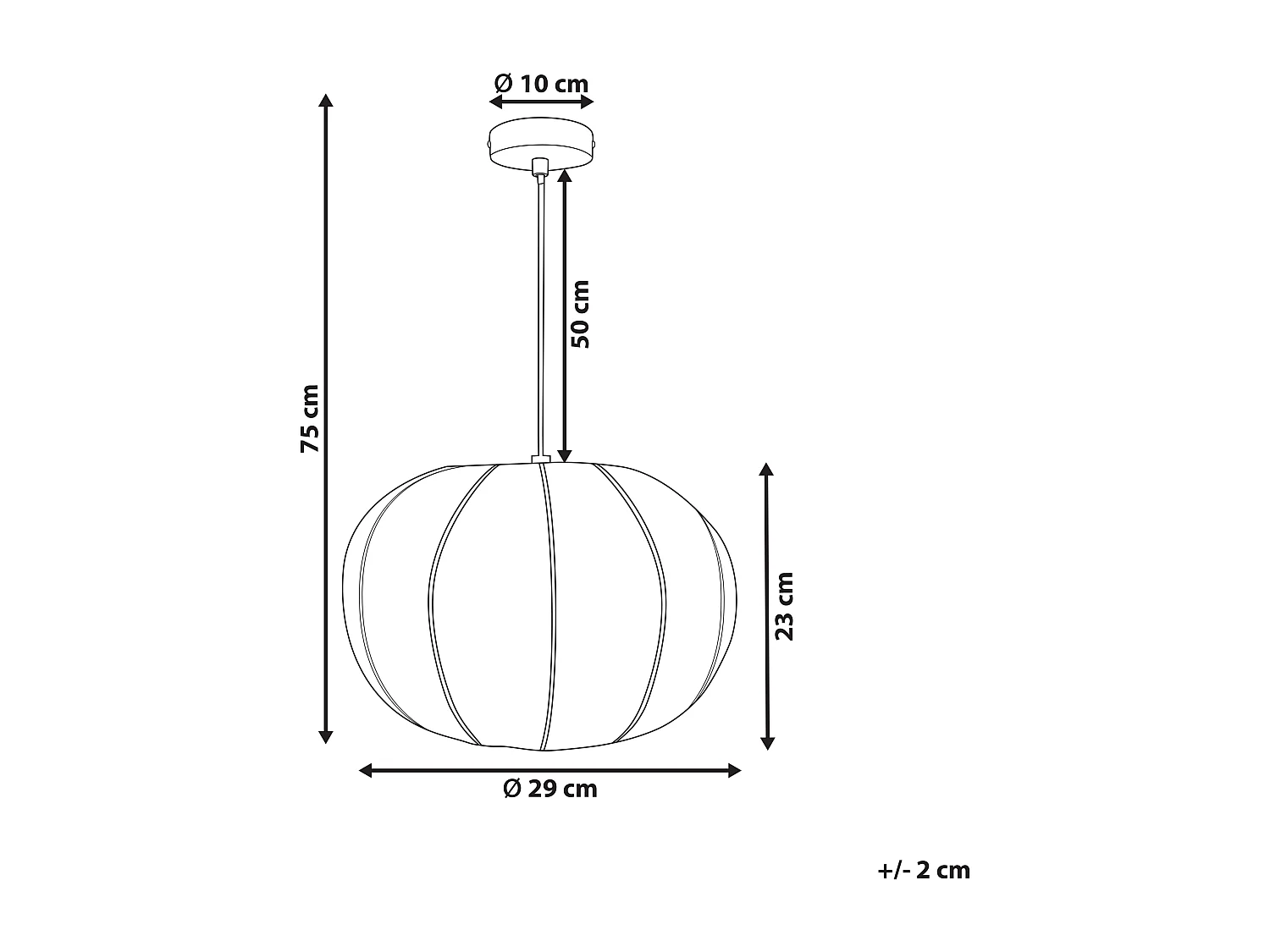 Lampe suspension MARIARA Blanc