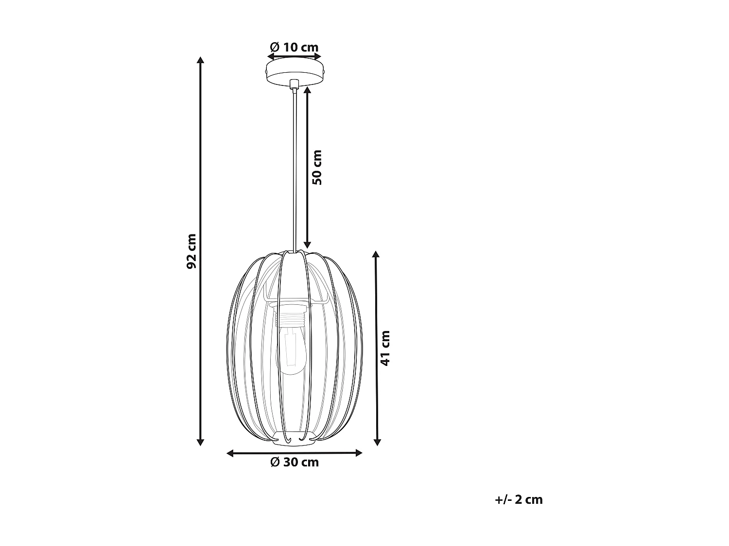 Lampa wisząca PADAMO Czarny