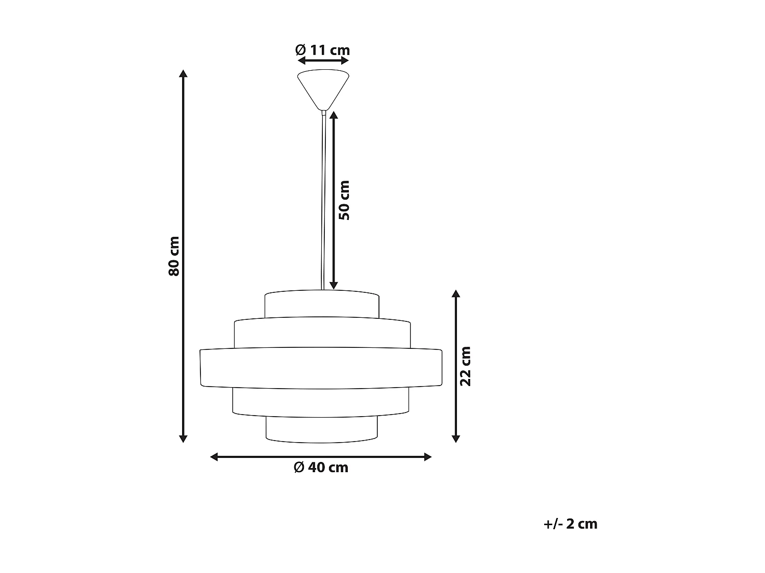 Hanglamp EREBATO Linnen Gebroken wit