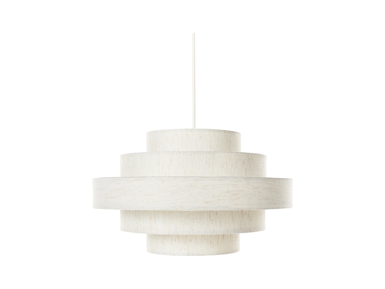 Lampe suspension EREBATO Lin Blanc cassé