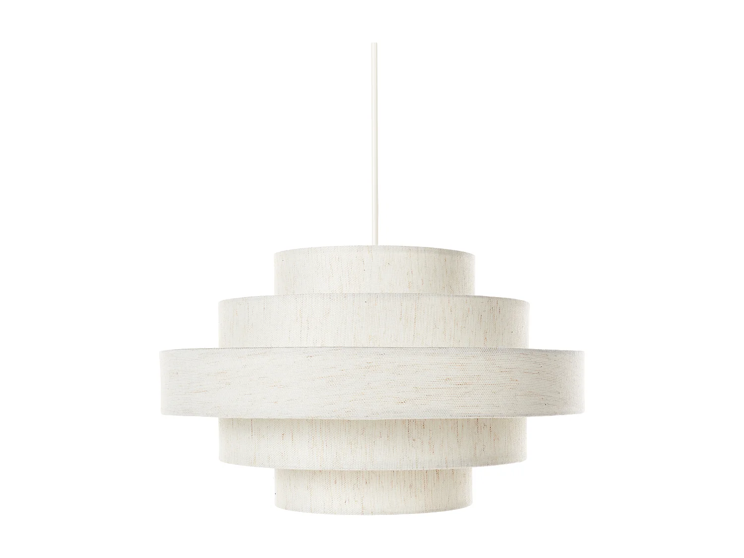 Lampadario EREBATO Lino Bianco sporco